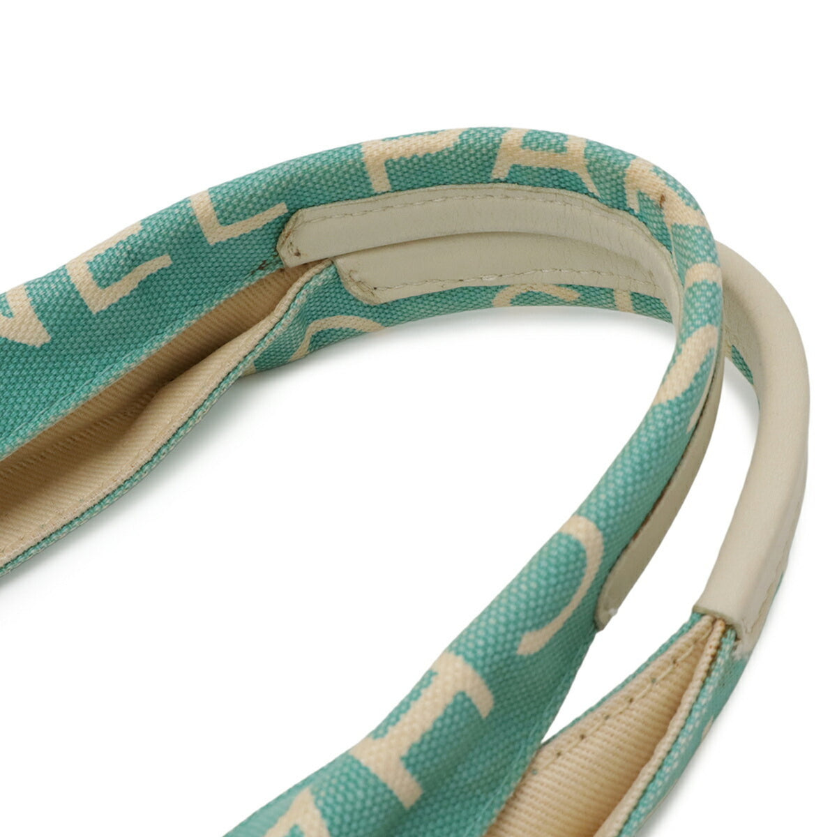 Chanel Blue Blue Green Multi-Color Canvas Shoulder Bag Tote Bag (Pre-Owned)