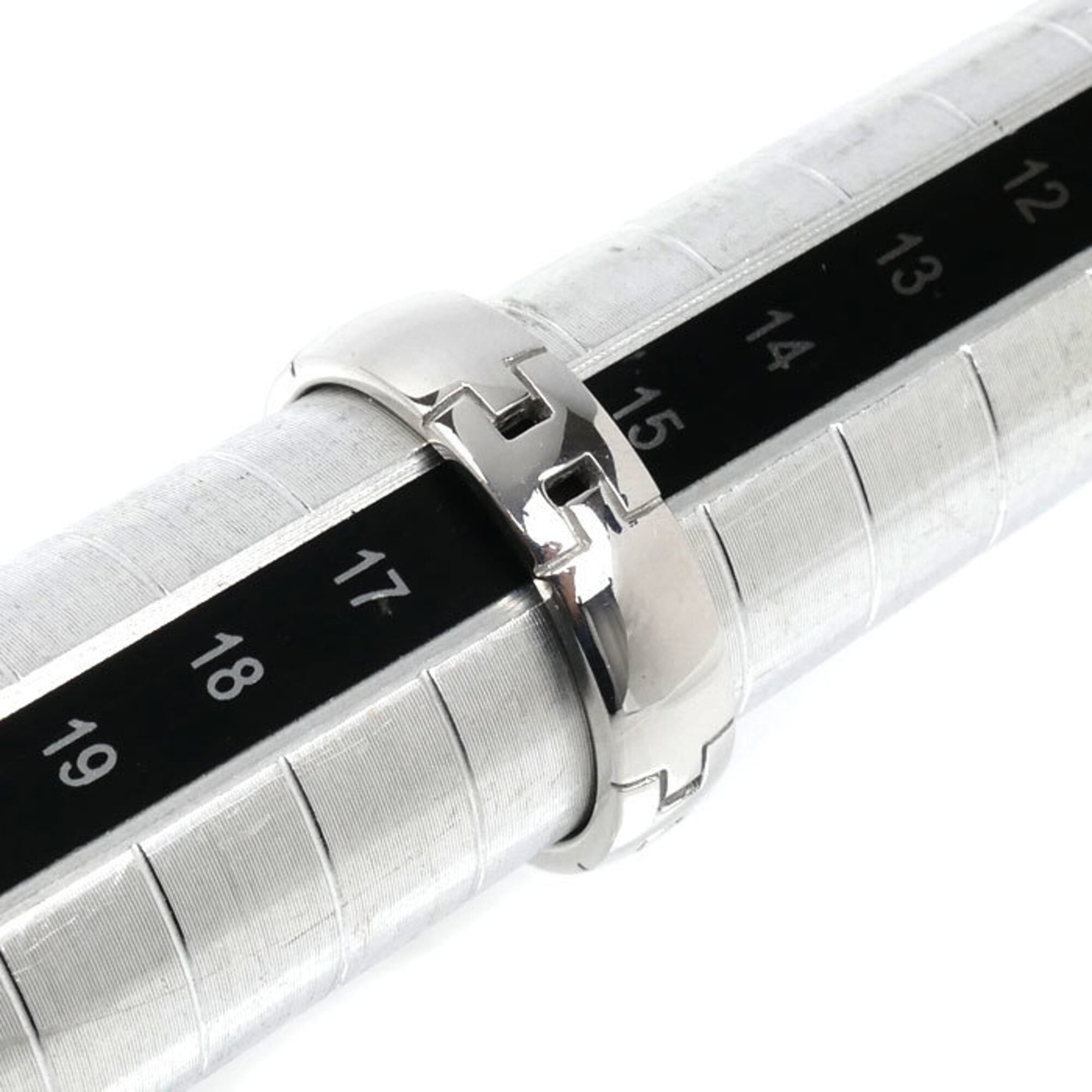 Hermes White Gold (18K) Band Ring (Pre-Owned)