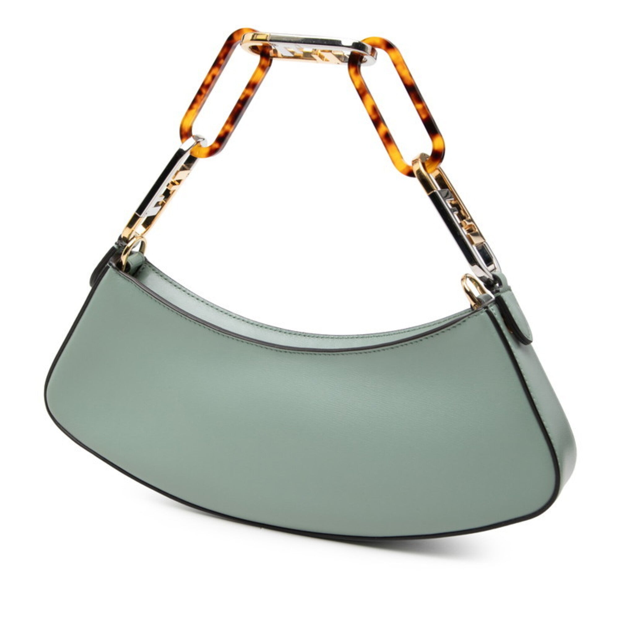 Fendi Green Leather Handbag (Pre-Owned)