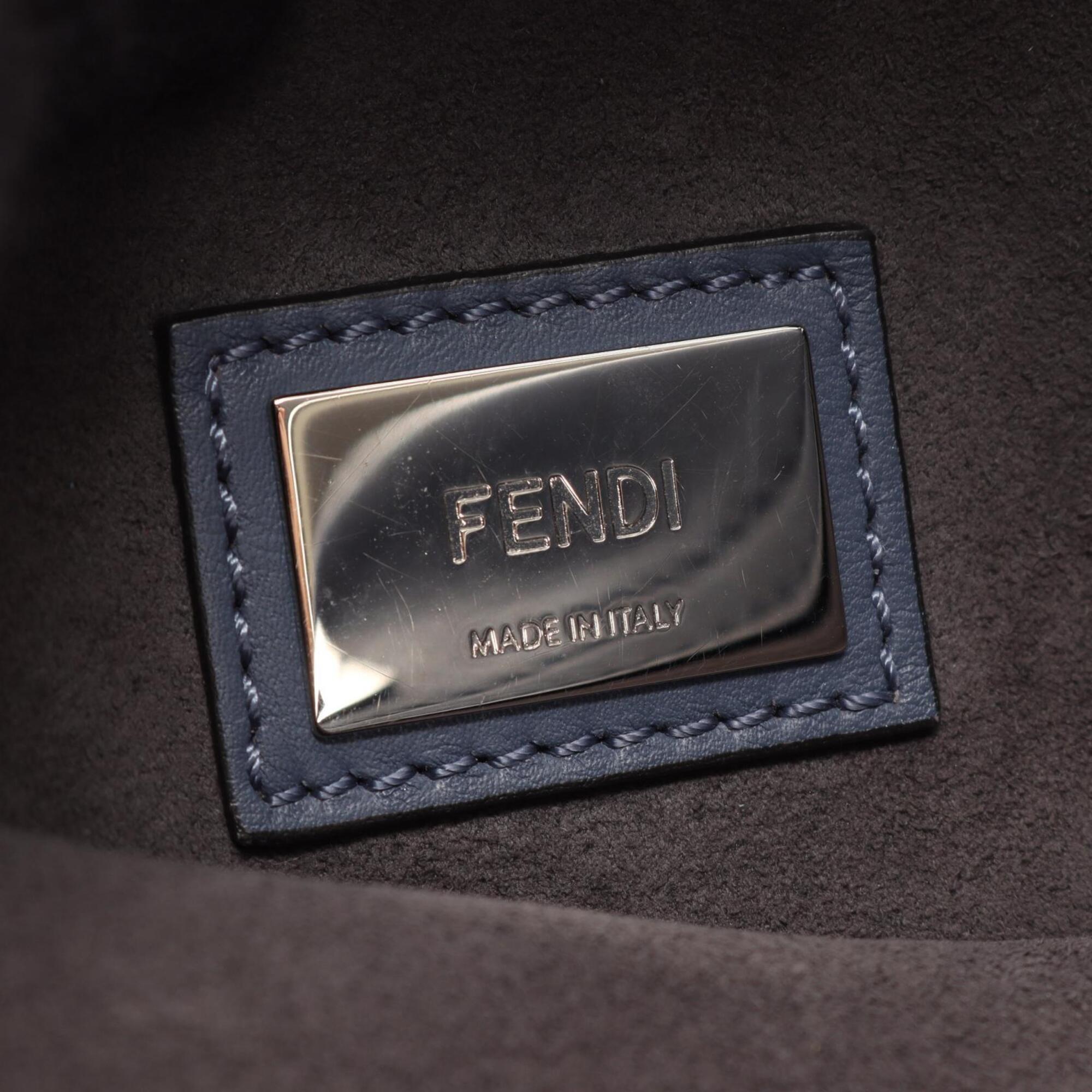 Fendi Blue Leather Handbag (Pre-Owned)