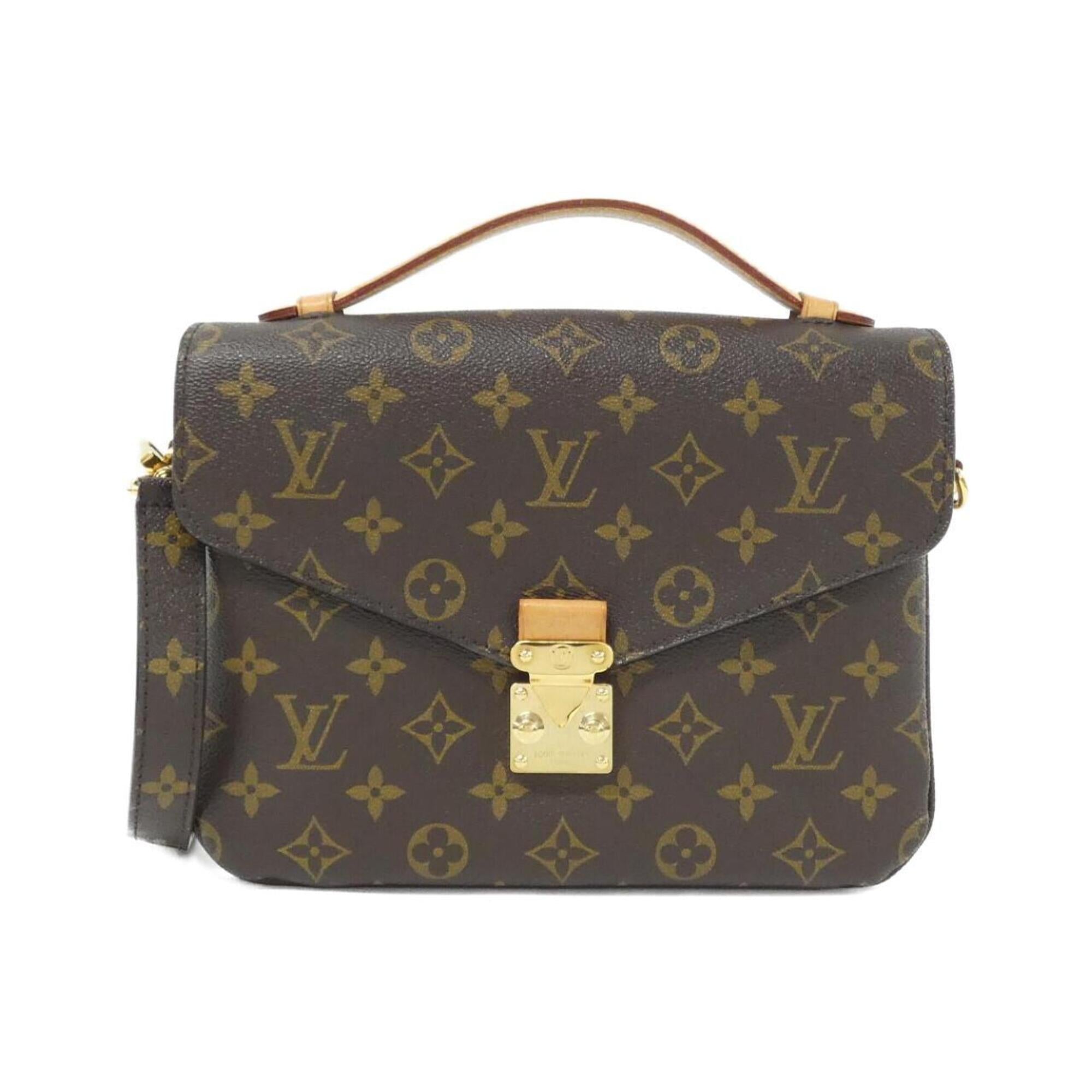 Louis Vuitton Brown Coated Canvas Handbag Pochette (Pre-Owned)