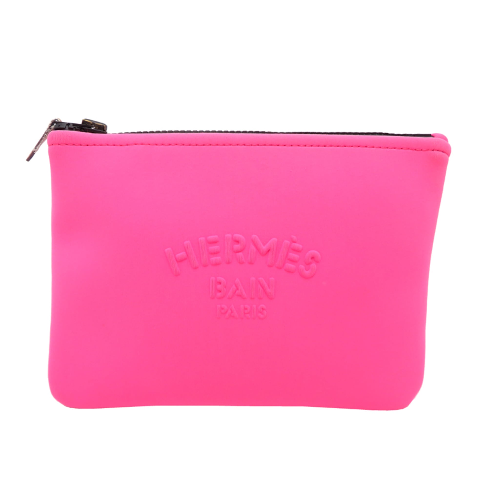 Hermes Pink Polyamide Pouch (Pre-Owned)
