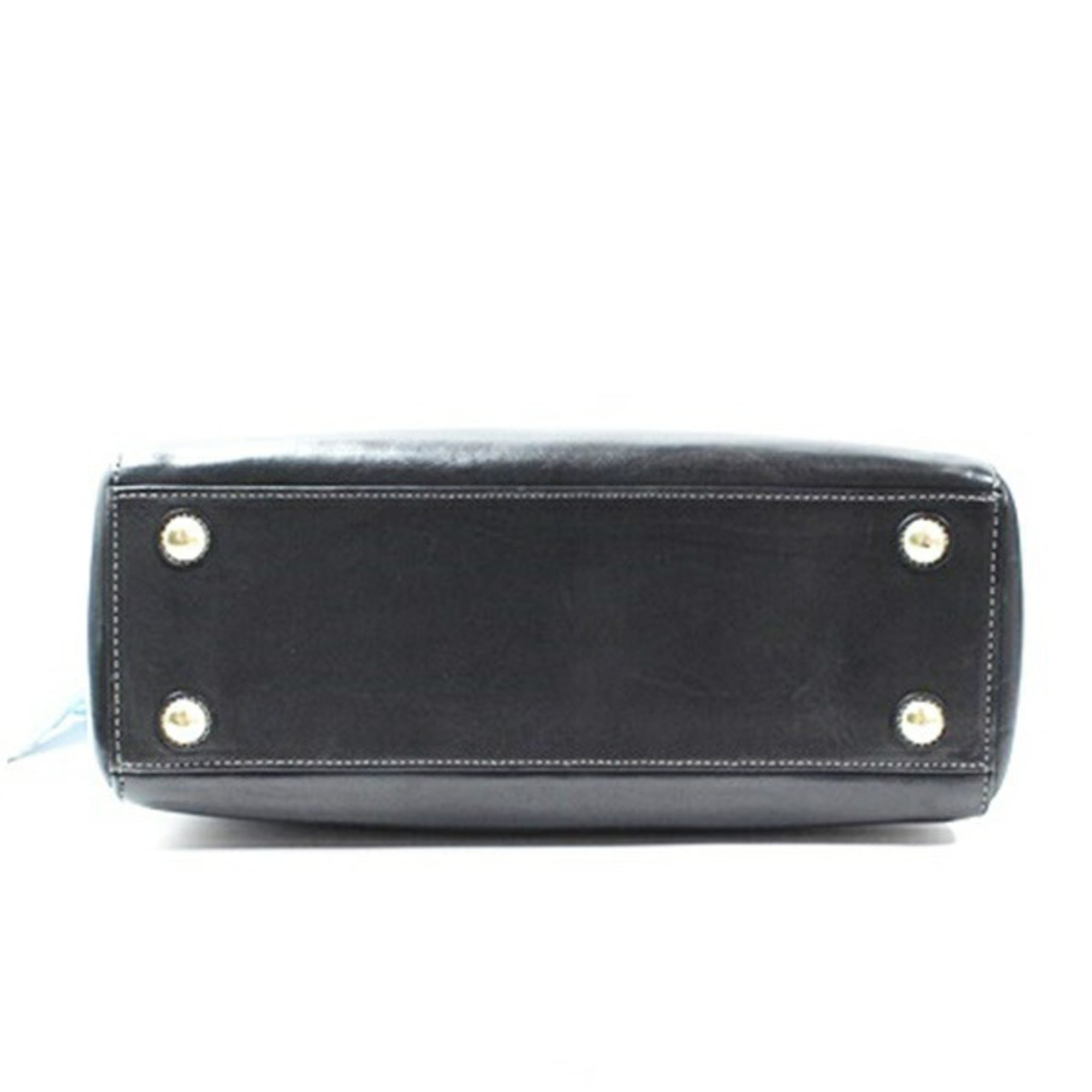 Coach Black Leather Tote Bag (Pre-Owned)