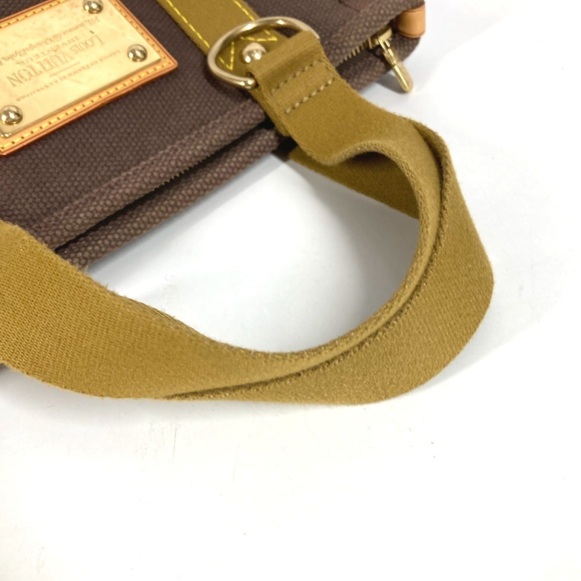 Louis Vuitton Brown Canvas Handbag Tote Bag (Pre-Owned)