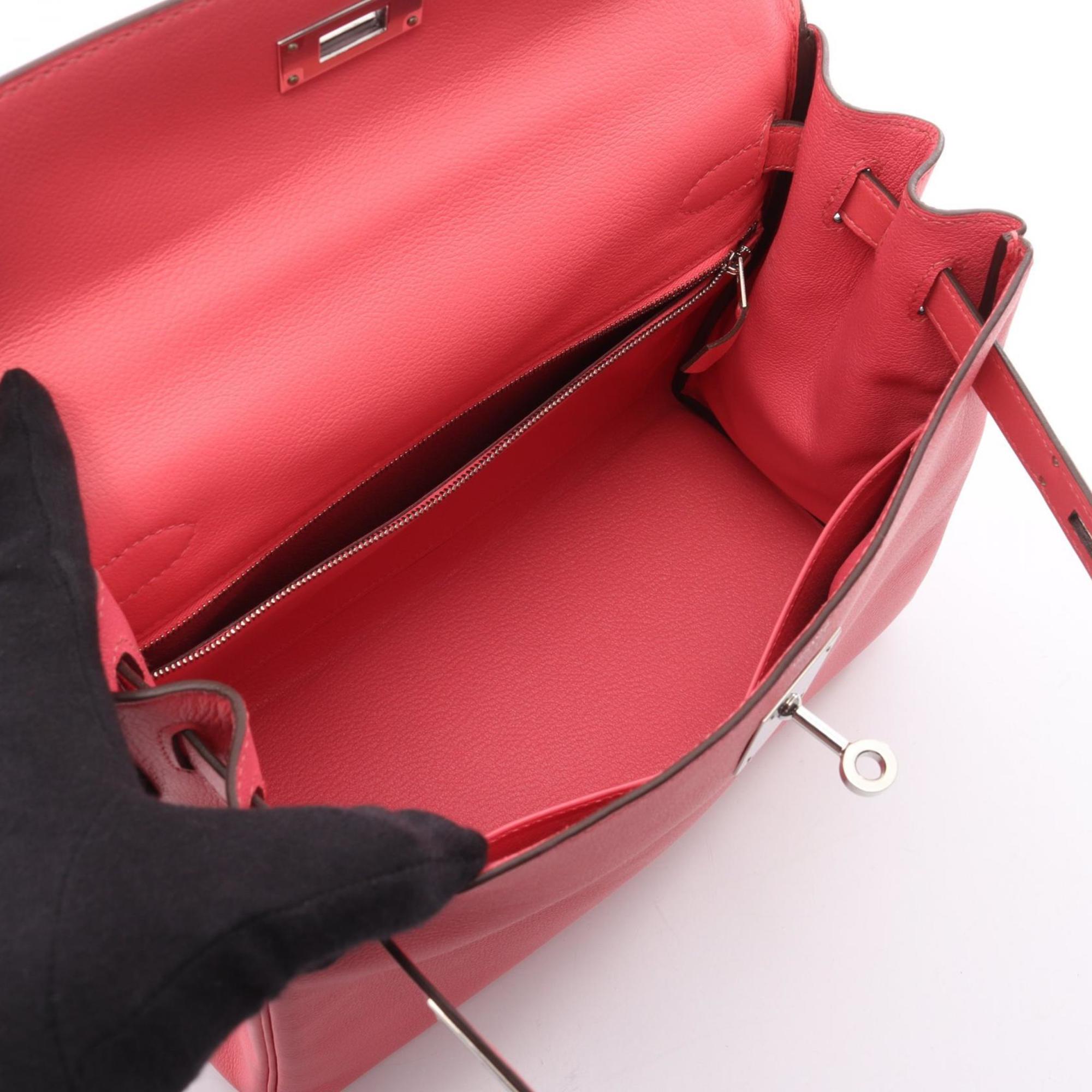Hermes Pink Leather Handbag (Pre-Owned)