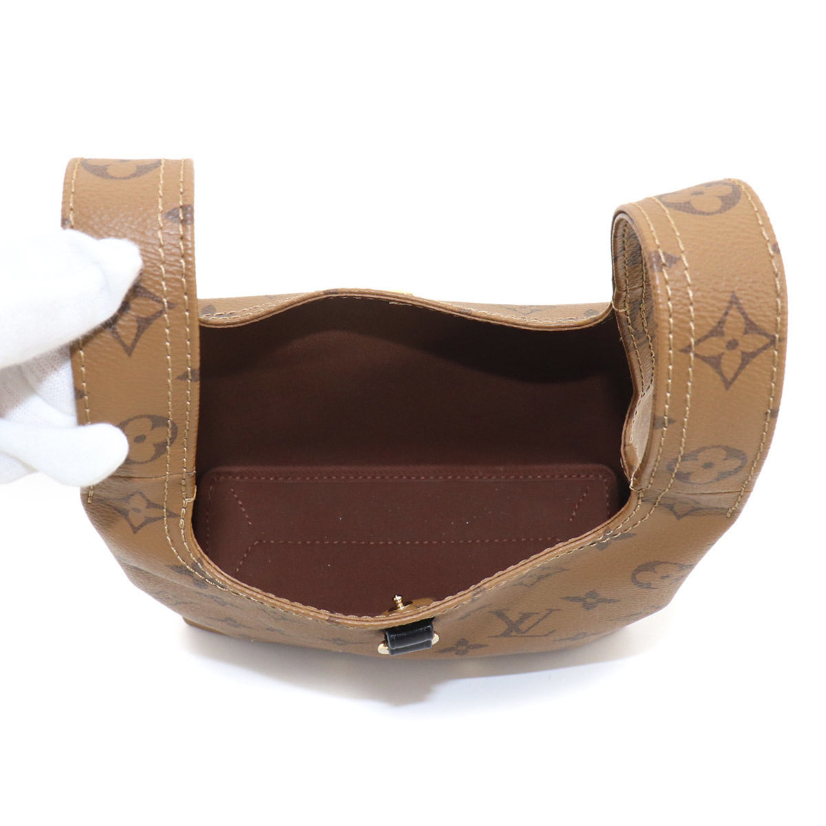 Louis Vuitton Brown Monogram Reverse Monogram Reverse Leather Handbag (Pre-Owned)