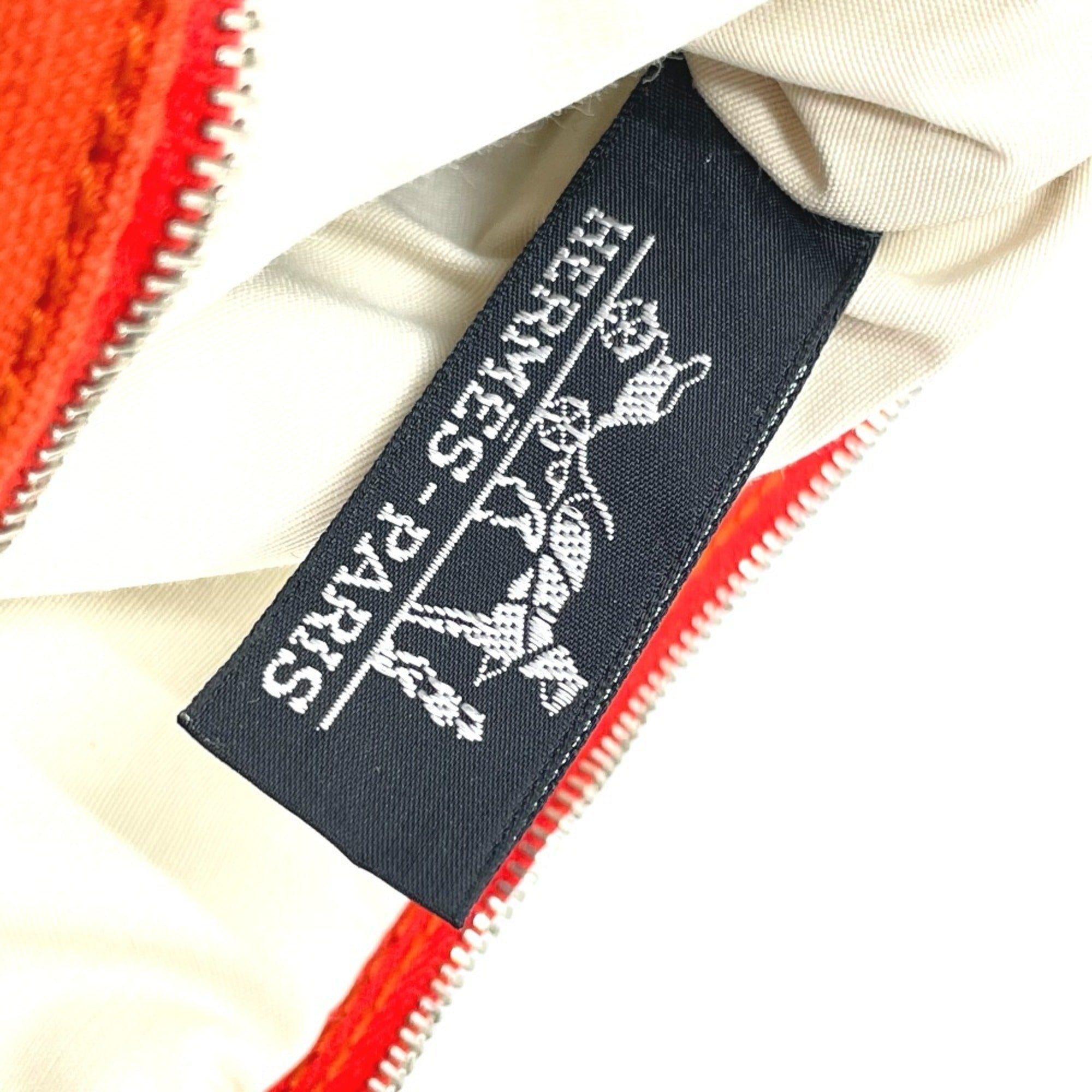Hermes Orange Cotton Pouch (Pre-Owned)