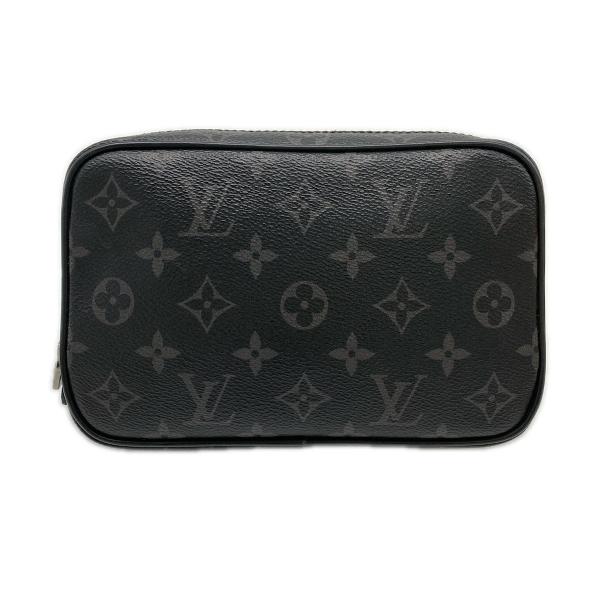 Louis Vuitton Black Gray Monogram Eclipse Pouch (Pre-Owned)