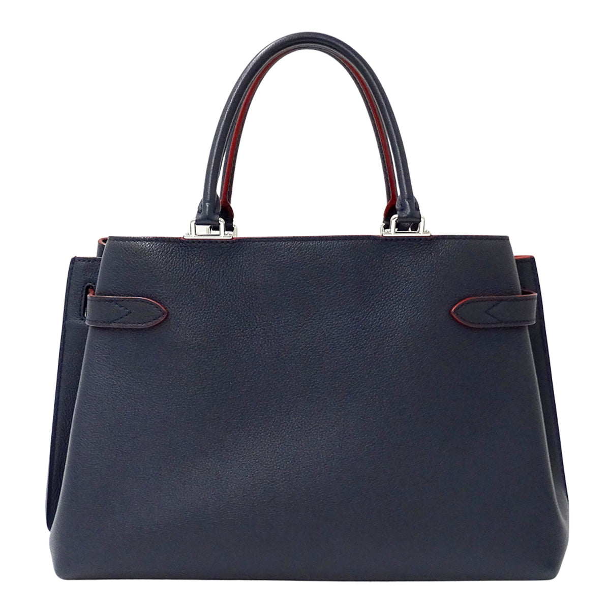 Louis Vuitton Marine Rouge Navy Leather Handbag Shoulder Bag (Pre-Owned)