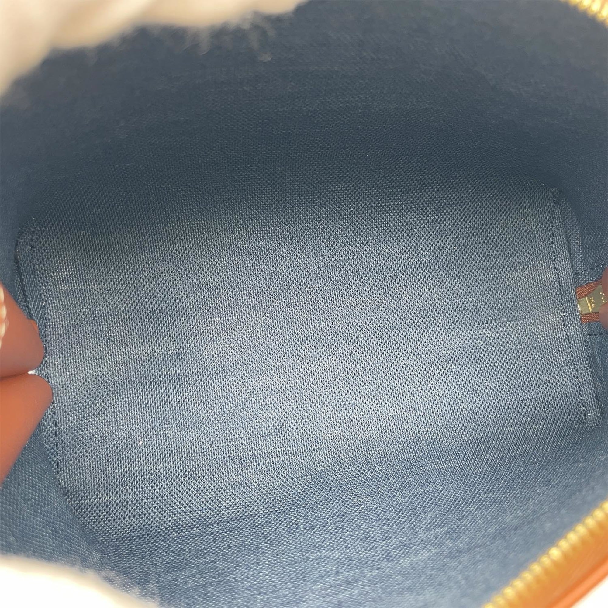 Celine Blue Brown Multi-Color Denim Clutch Bag (Pre-Owned)