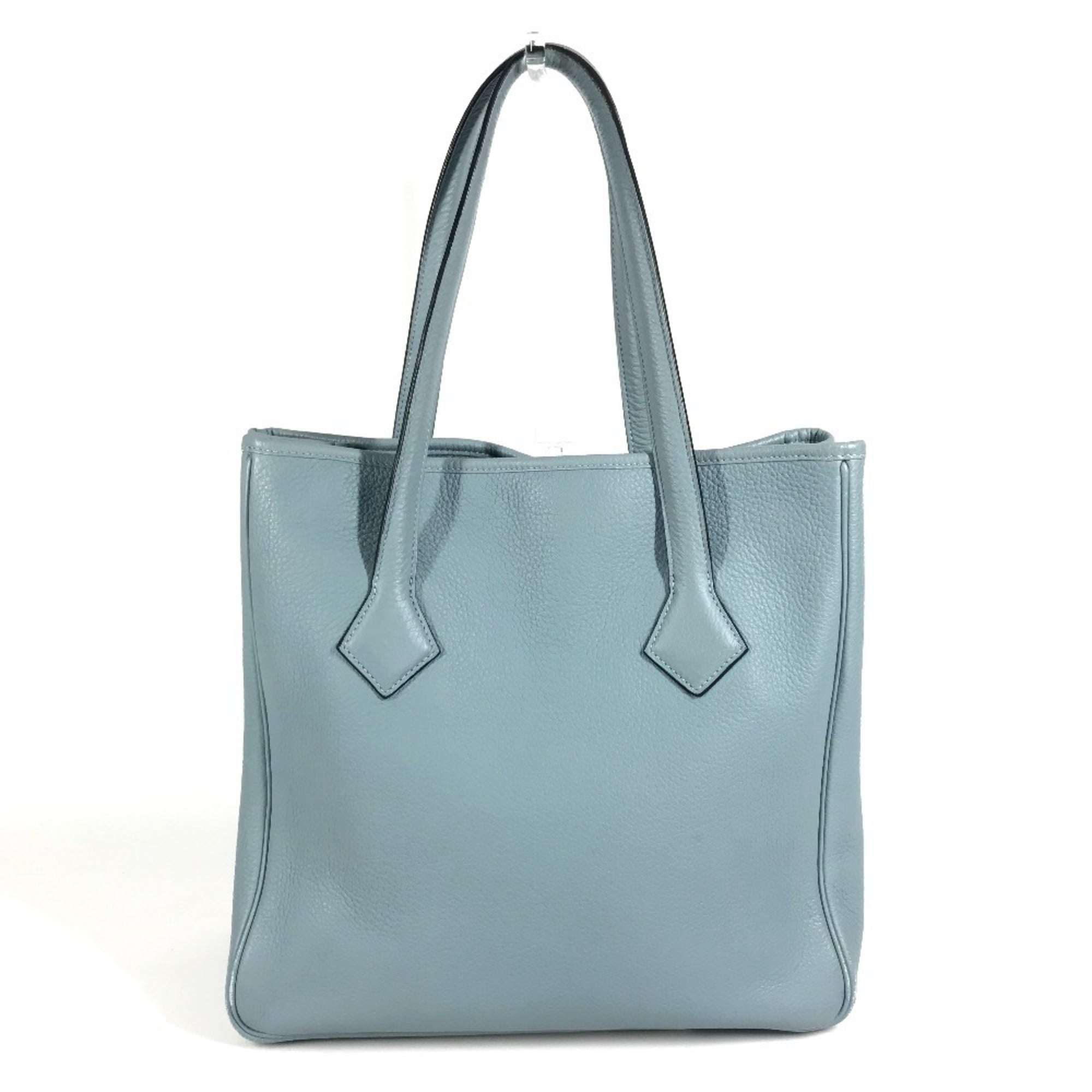 Hermes Blue Taurillon Clemence Leather Shoulder Bag Tote Bag (Pre-Owned)