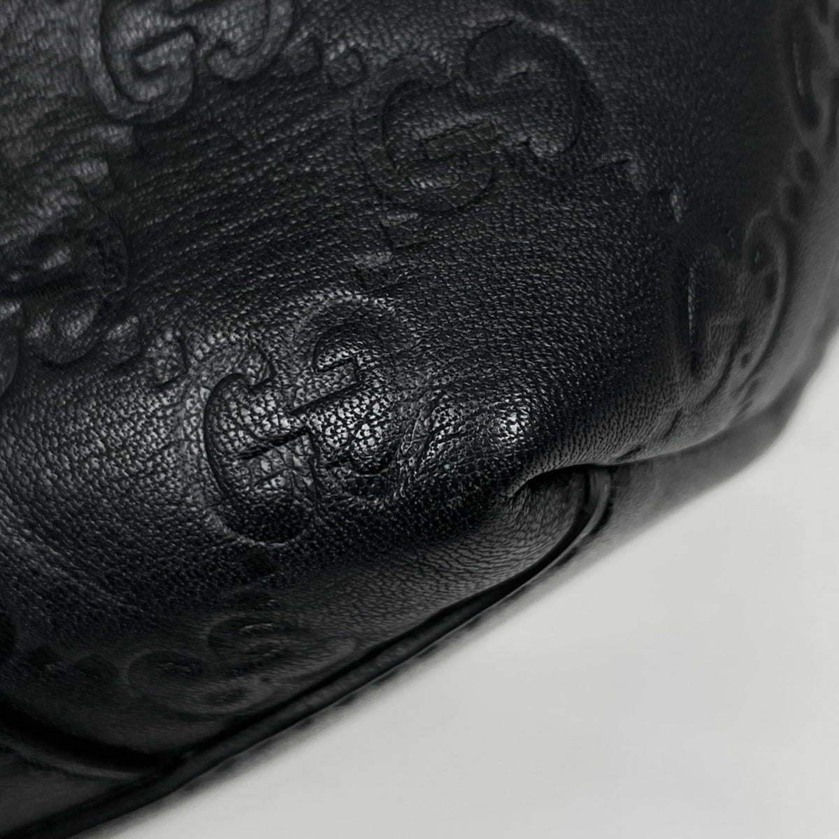 Gucci Black Bamboo Leather Tote Bag (Pre-Owned)