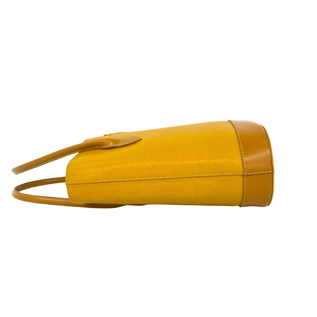 Burberry Yellow Leather Handbag Tote Bag (Pre-Owned)
