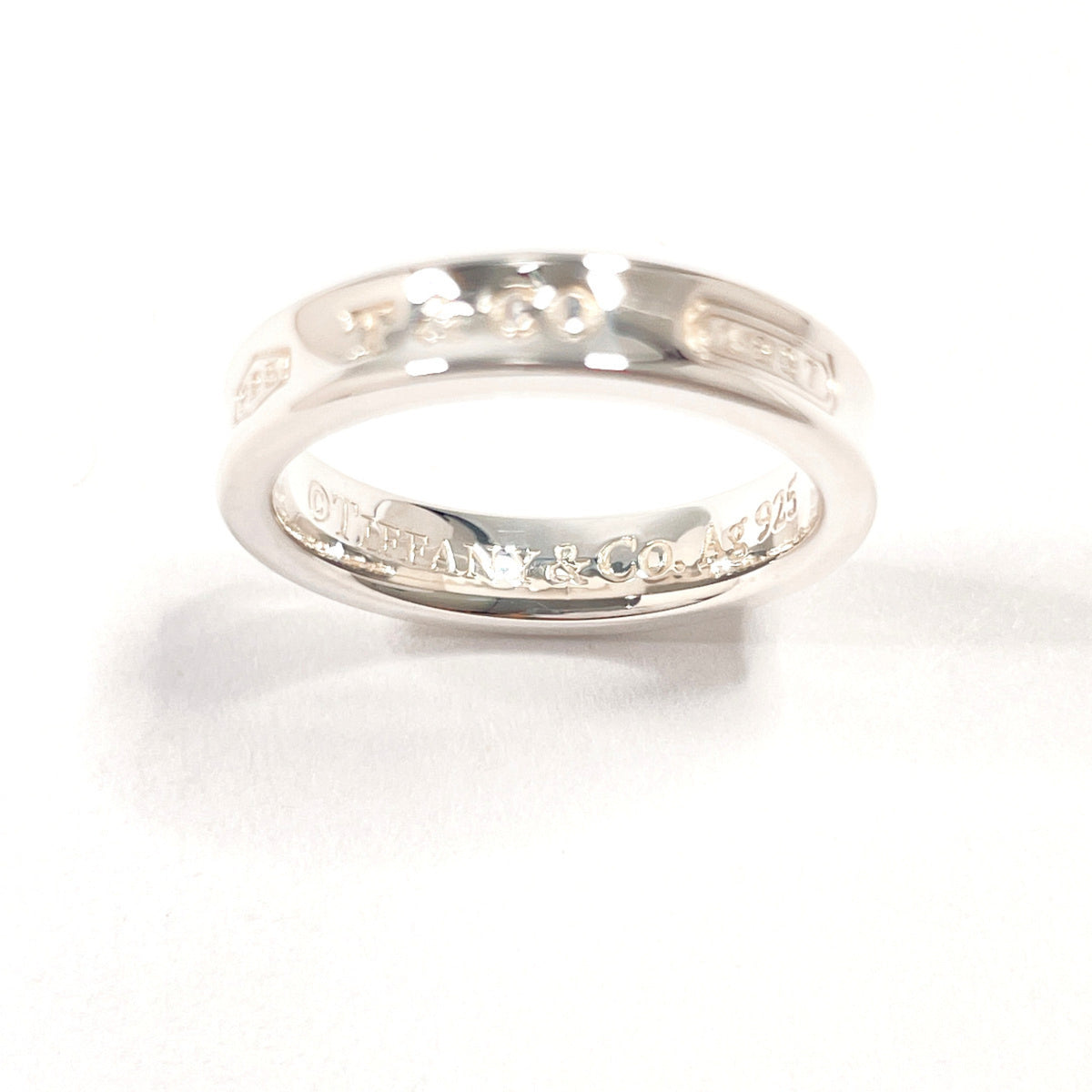 Tiffany Silver Silver 925 Band Ring (Pre-Owned)