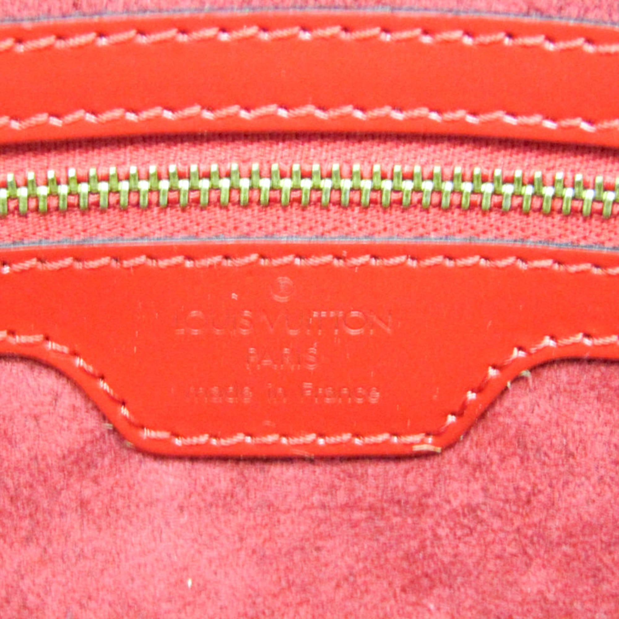 Louis Vuitton Lussac Handbag Epi Leather Red Leather Shoulder Bag Bag (Pre-Owned)