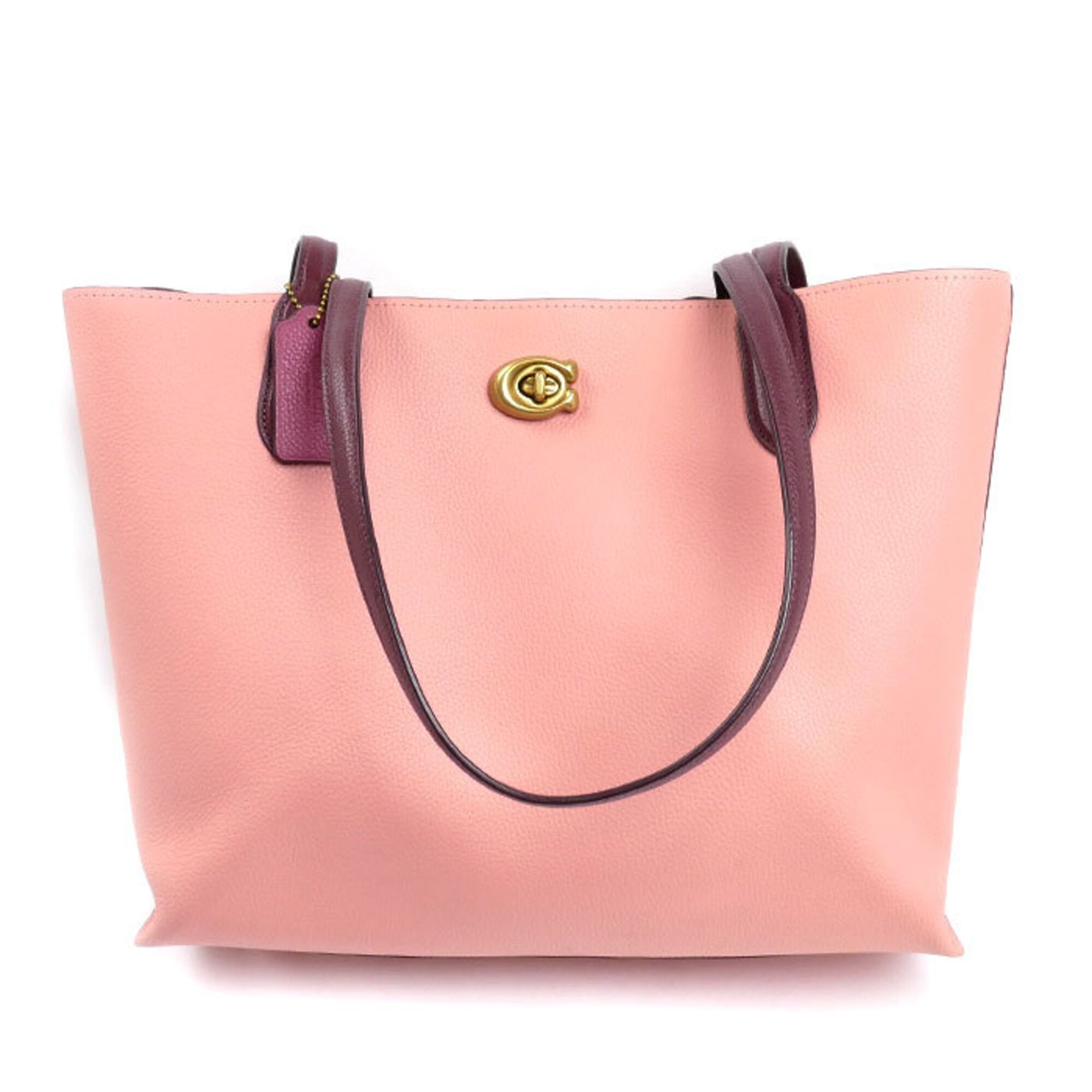 Coach Pink Leather Tote Bag (Pre-Owned)