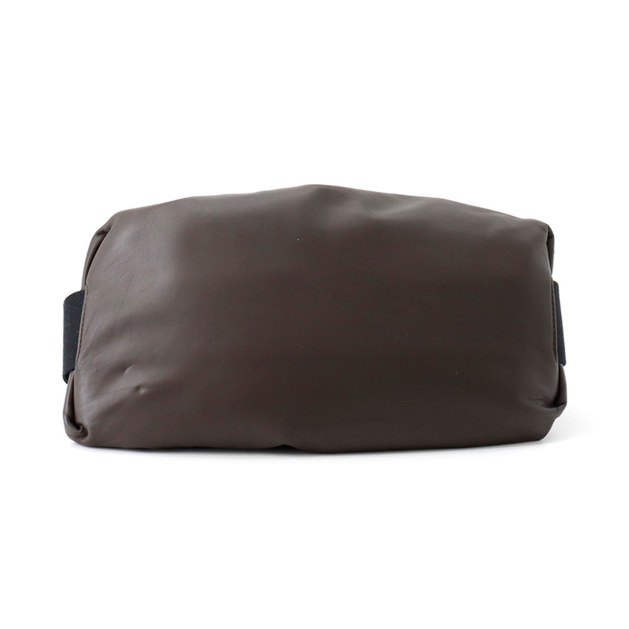Bottega Veneta Dark Brown Leather Pouch Sling Bag (Pre-Owned)