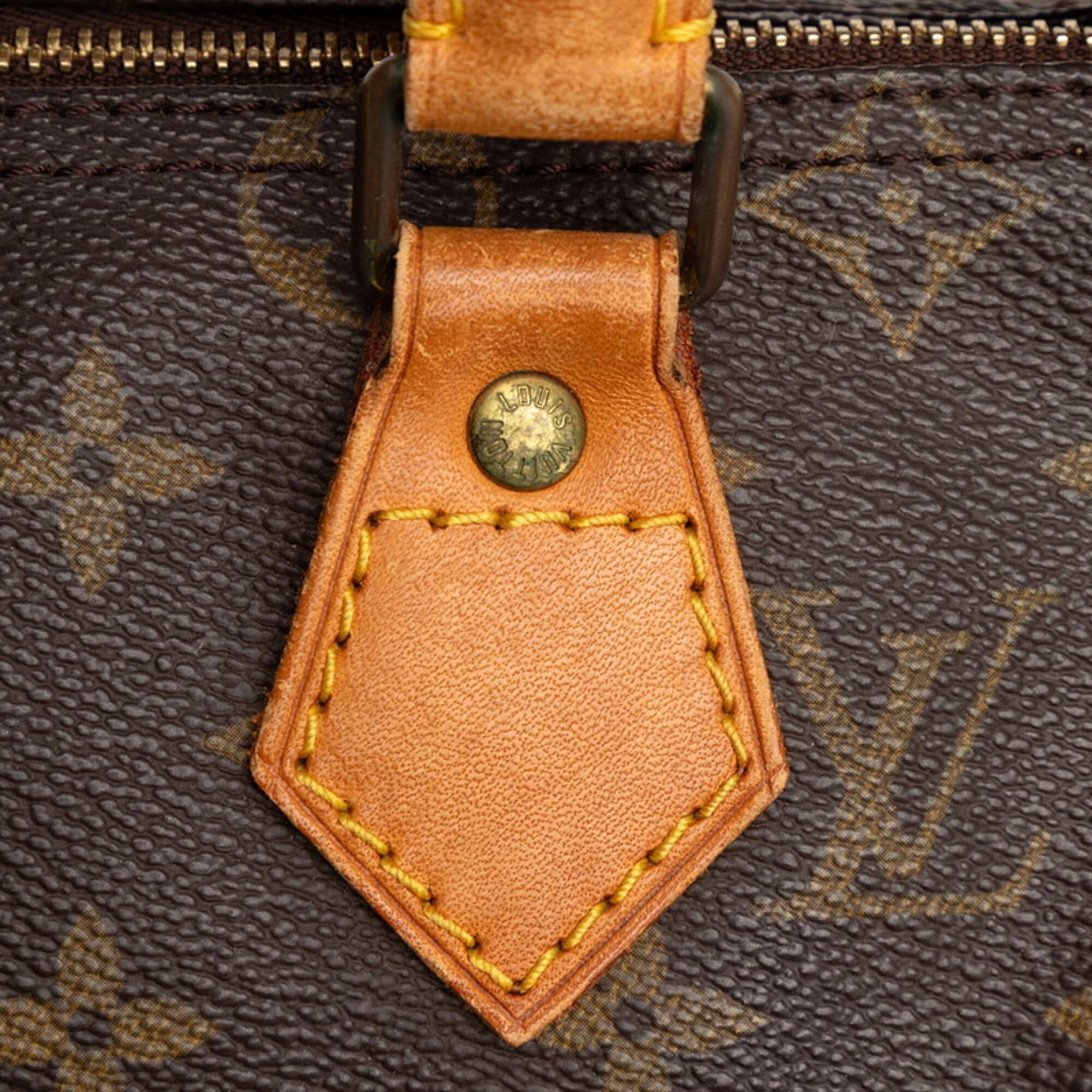 Louis Vuitton Monogram Brown Pvc Leather Boston Bag Handbag (Pre-Owned)