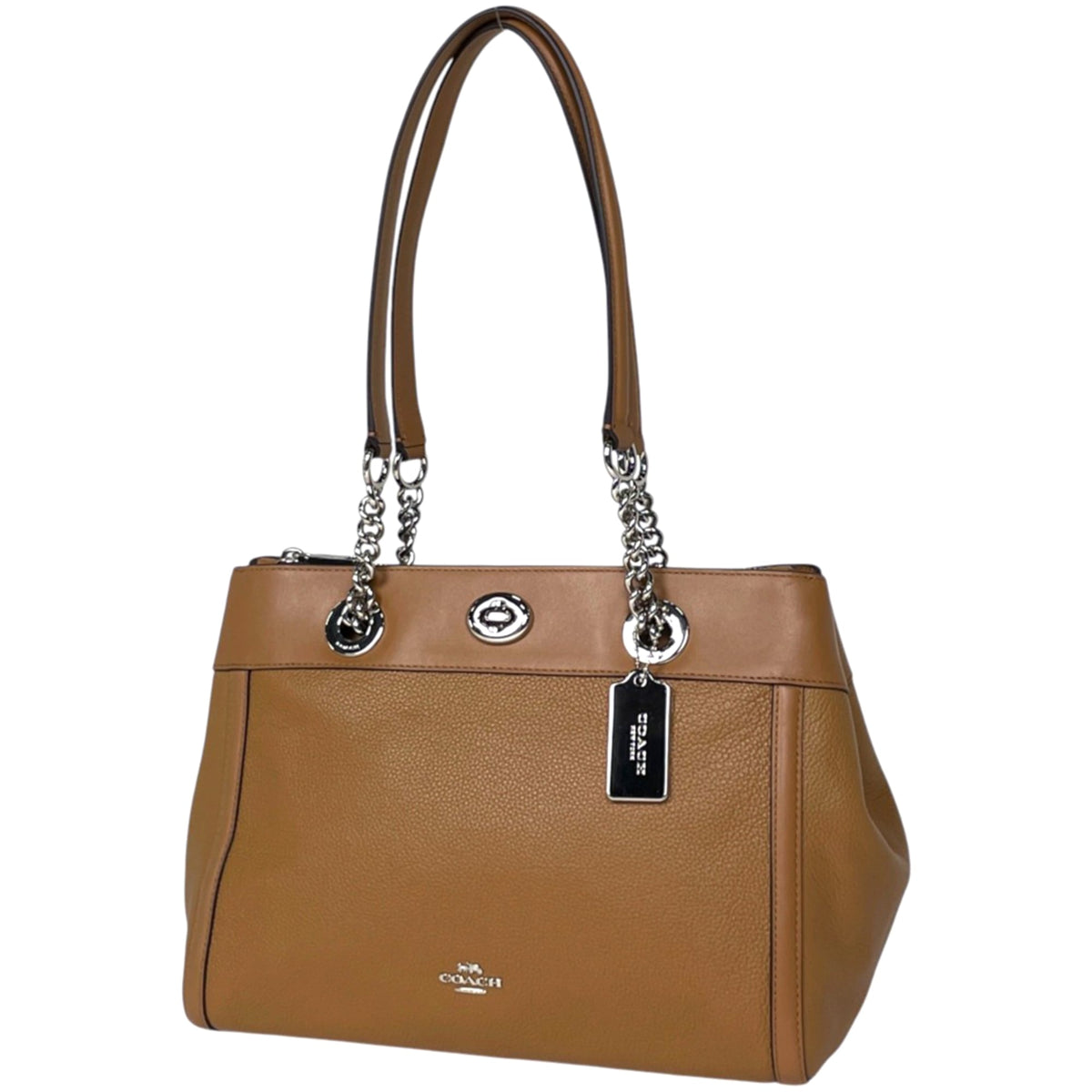 Coach Brown Leather Shoulder Bag (Pre-Owned)