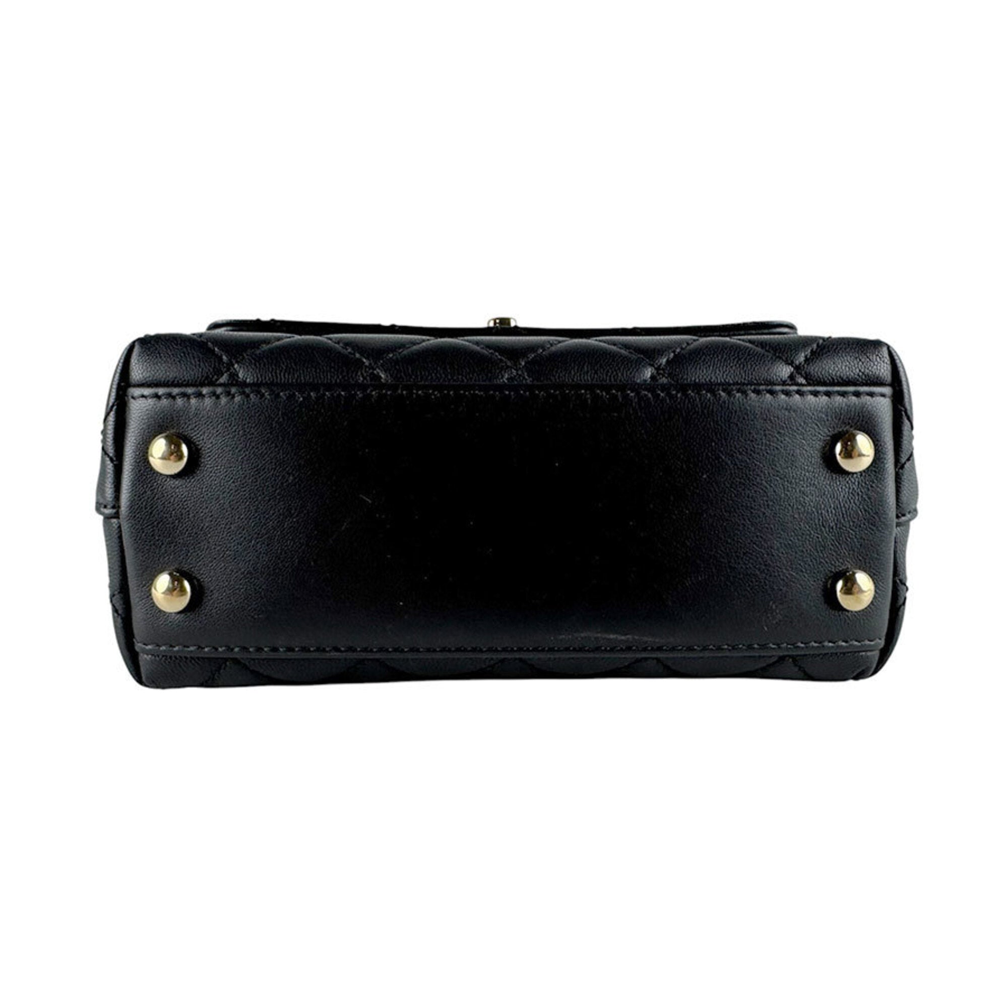 Chanel Black Multi-Color Leather Handbag Shoulder Bag (Pre-Owned)