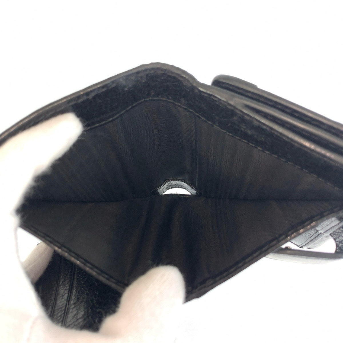 Celine Black Leather Wallet (Bi-Fold) (Pre-Owned)