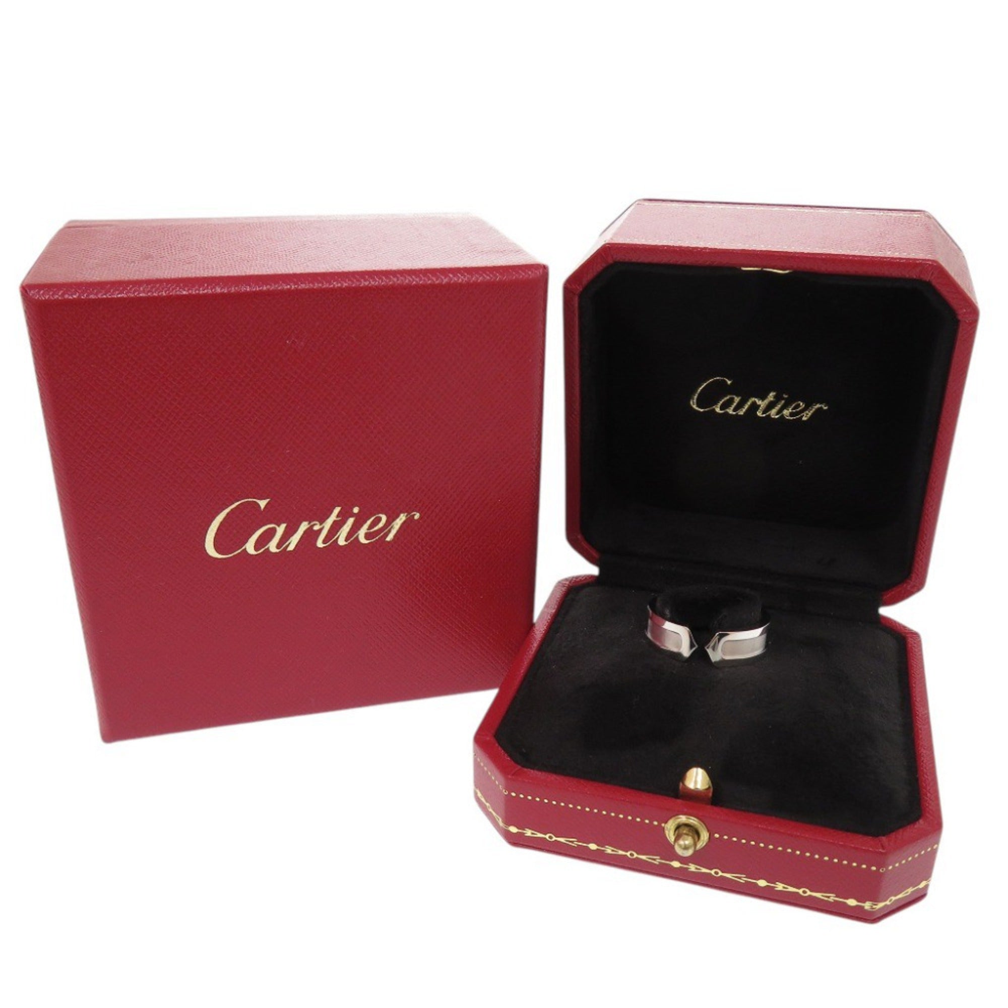Cartier White Gold White Gold (18K) Band Ring (Pre-Owned)