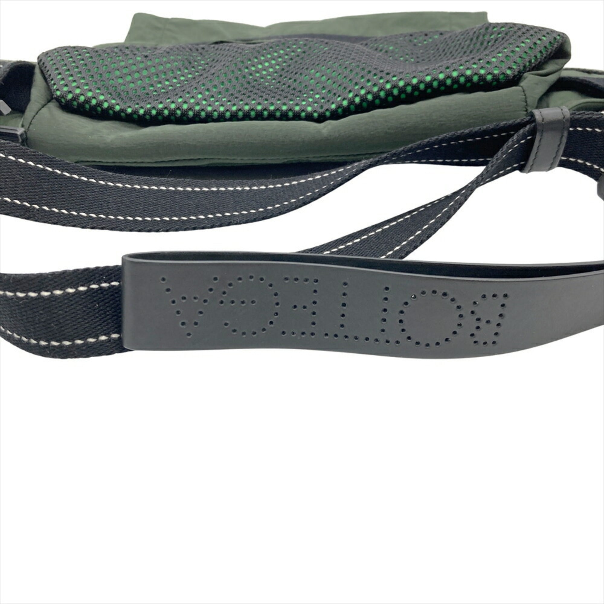 Bottega Veneta Green Nylon Fanny Pack Sling Bag (Pre-Owned)