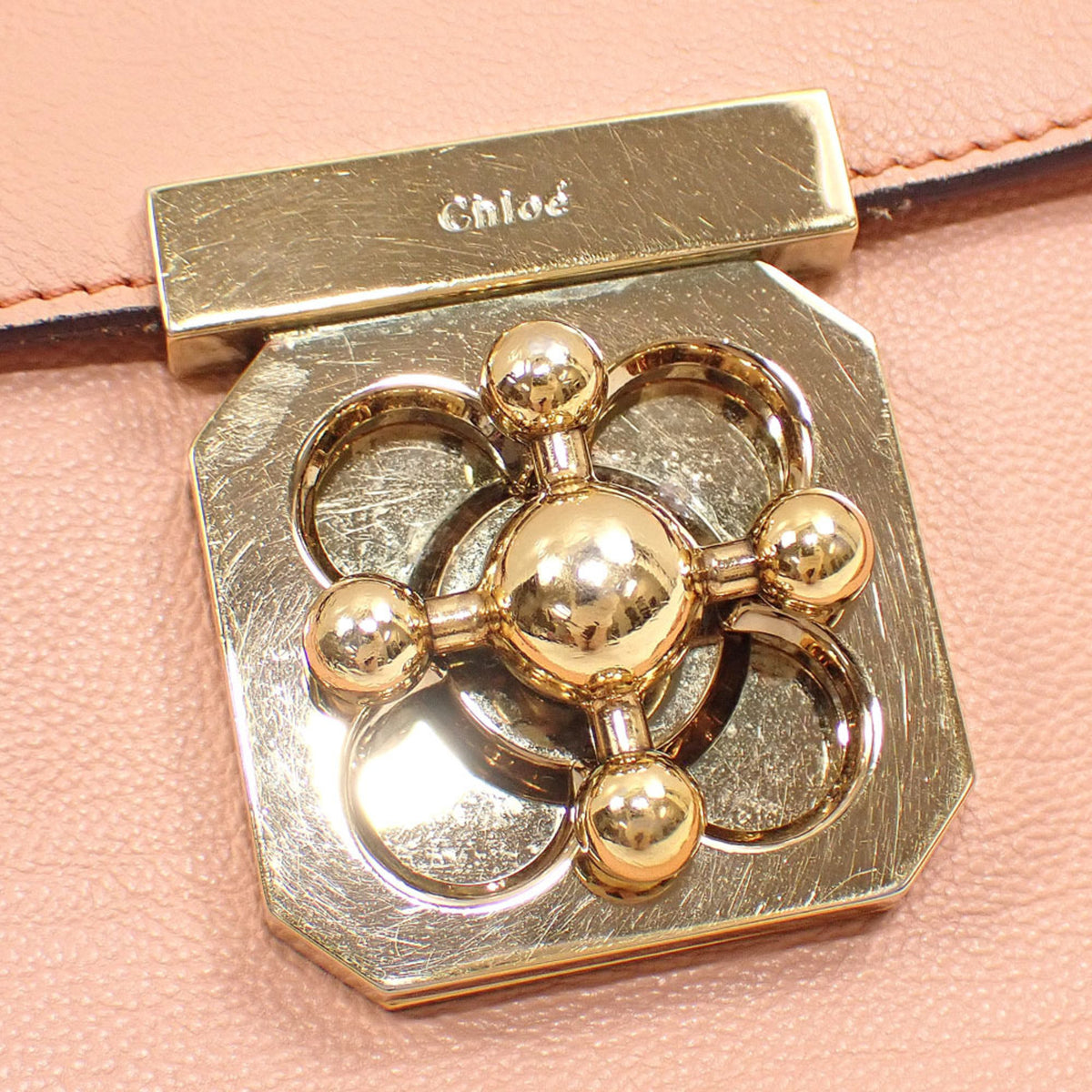 Chloé Elsie Pink Leather Shoulder Bag (Pre-Owned)