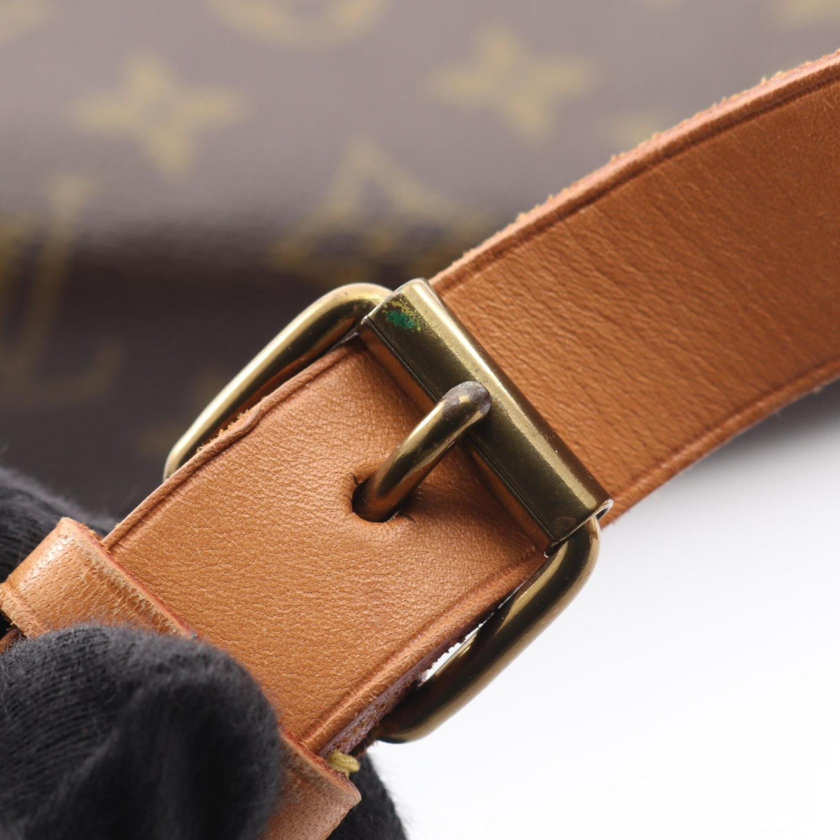 Louis Vuitton Monogram Brown Coated Canvas Leather Handbag Shoulder Bag (Pre-Owned)