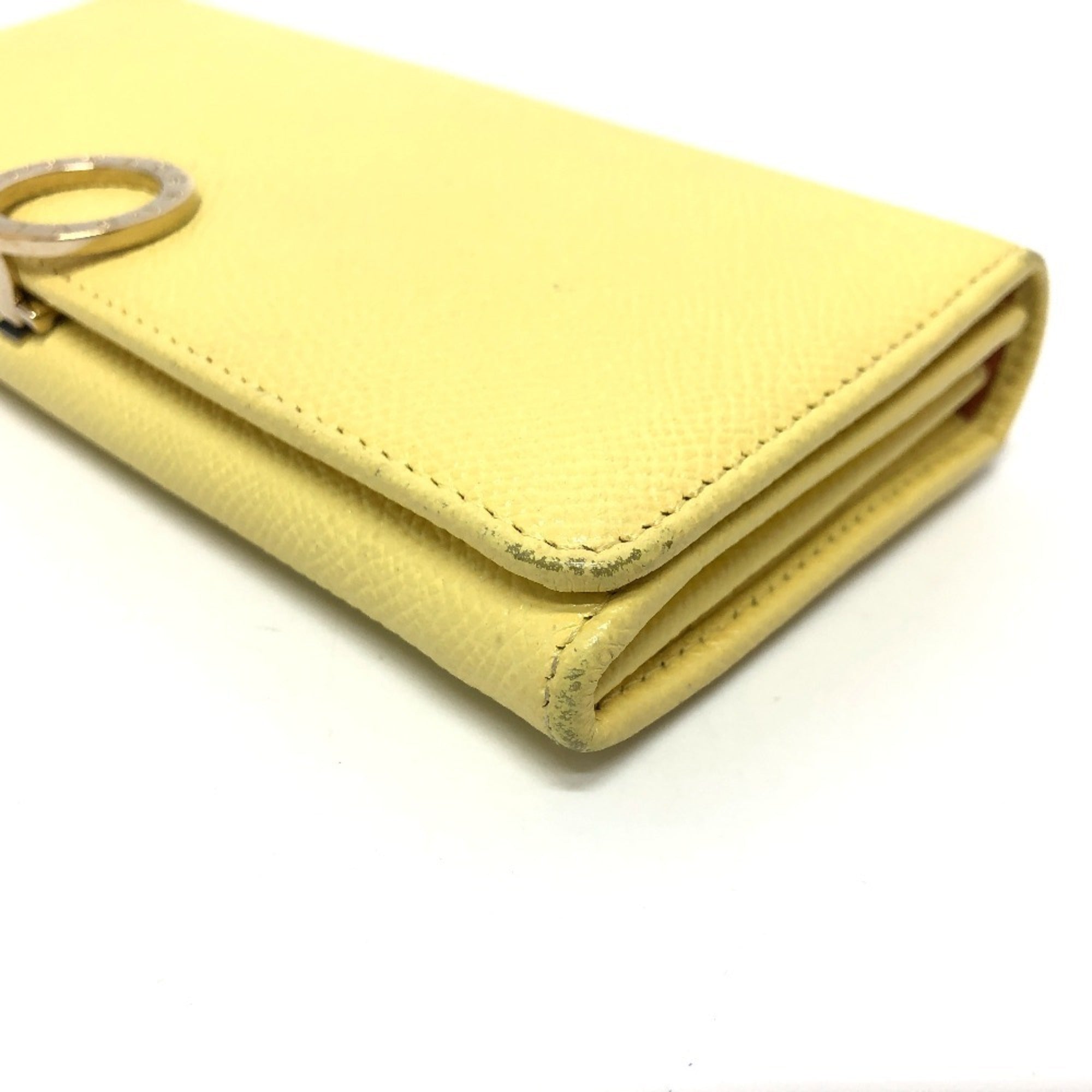 Bvlgari Yellow Leather Long Wallet (Bi-Fold) (Pre-Owned)