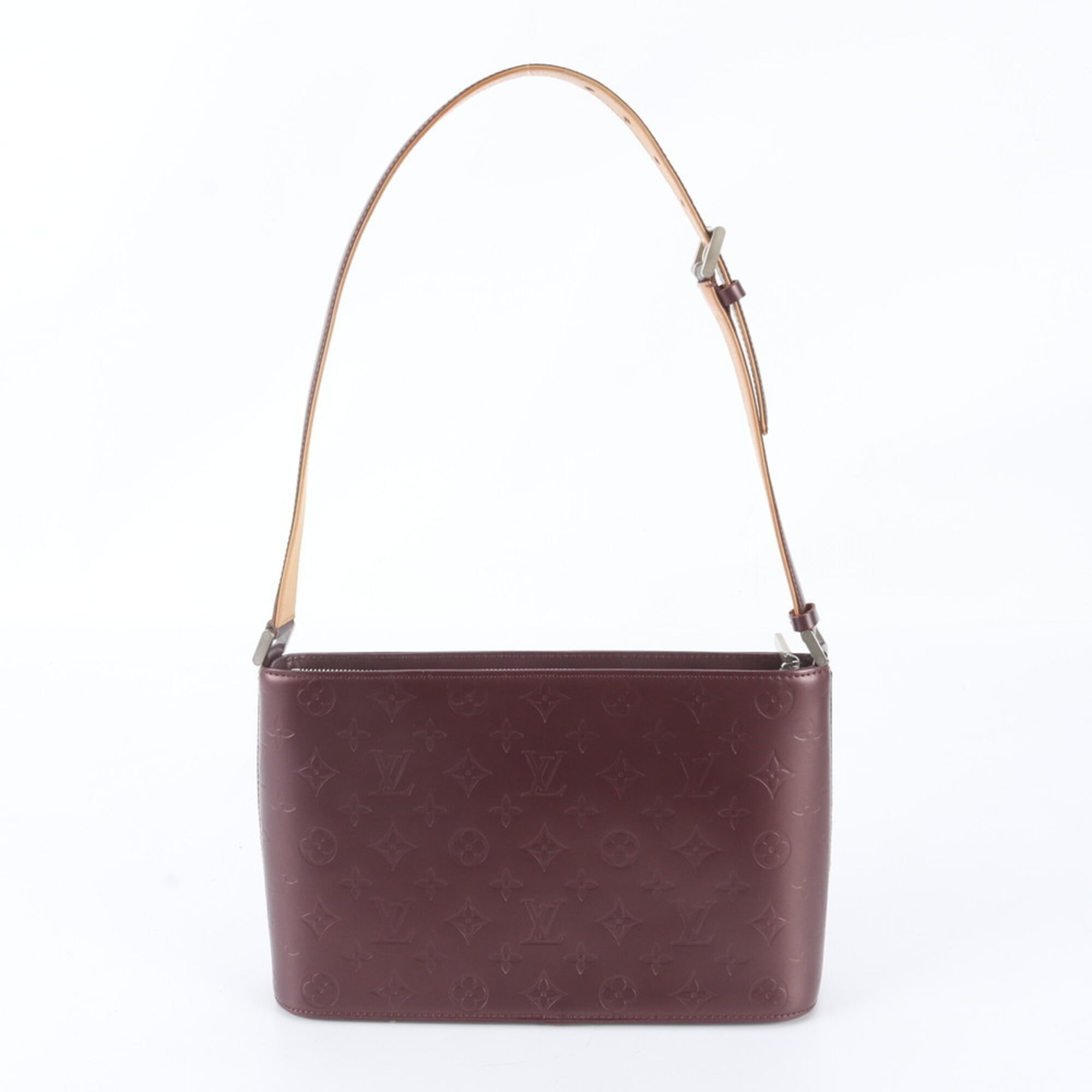 Louis Vuitton Violet Leather Handbag Shoulder Bag Tote Bag (Pre-Owned)