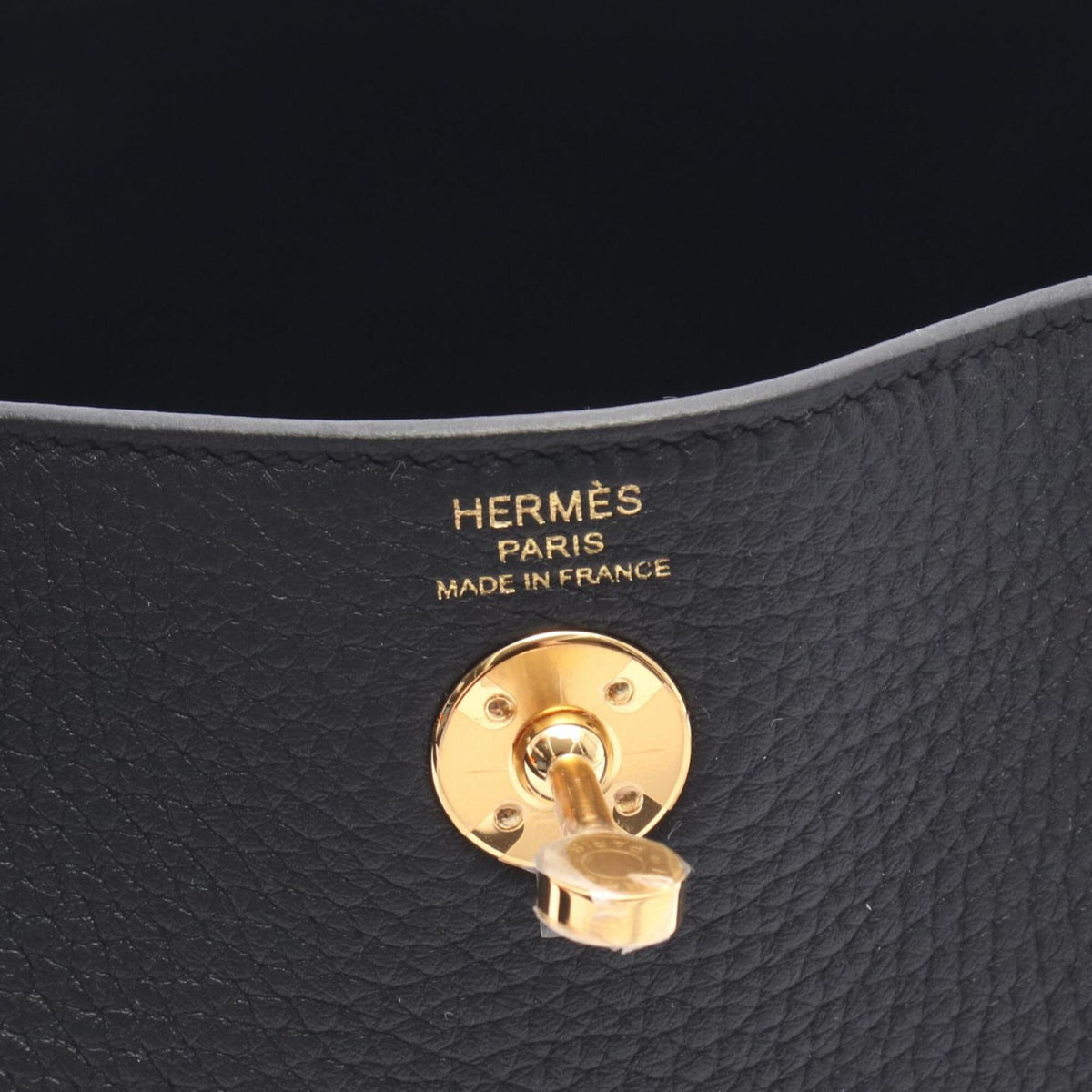 Hermes Black Taurillon Clemence Leather Handbag Shoulder Bag (Pre-Owned)