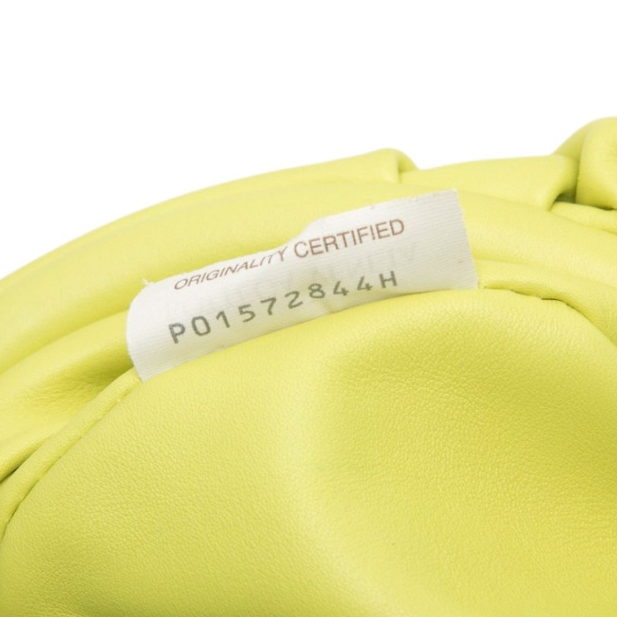 Bottega Veneta Yellow Leather Pouch Shoulder Bag (Pre-Owned)