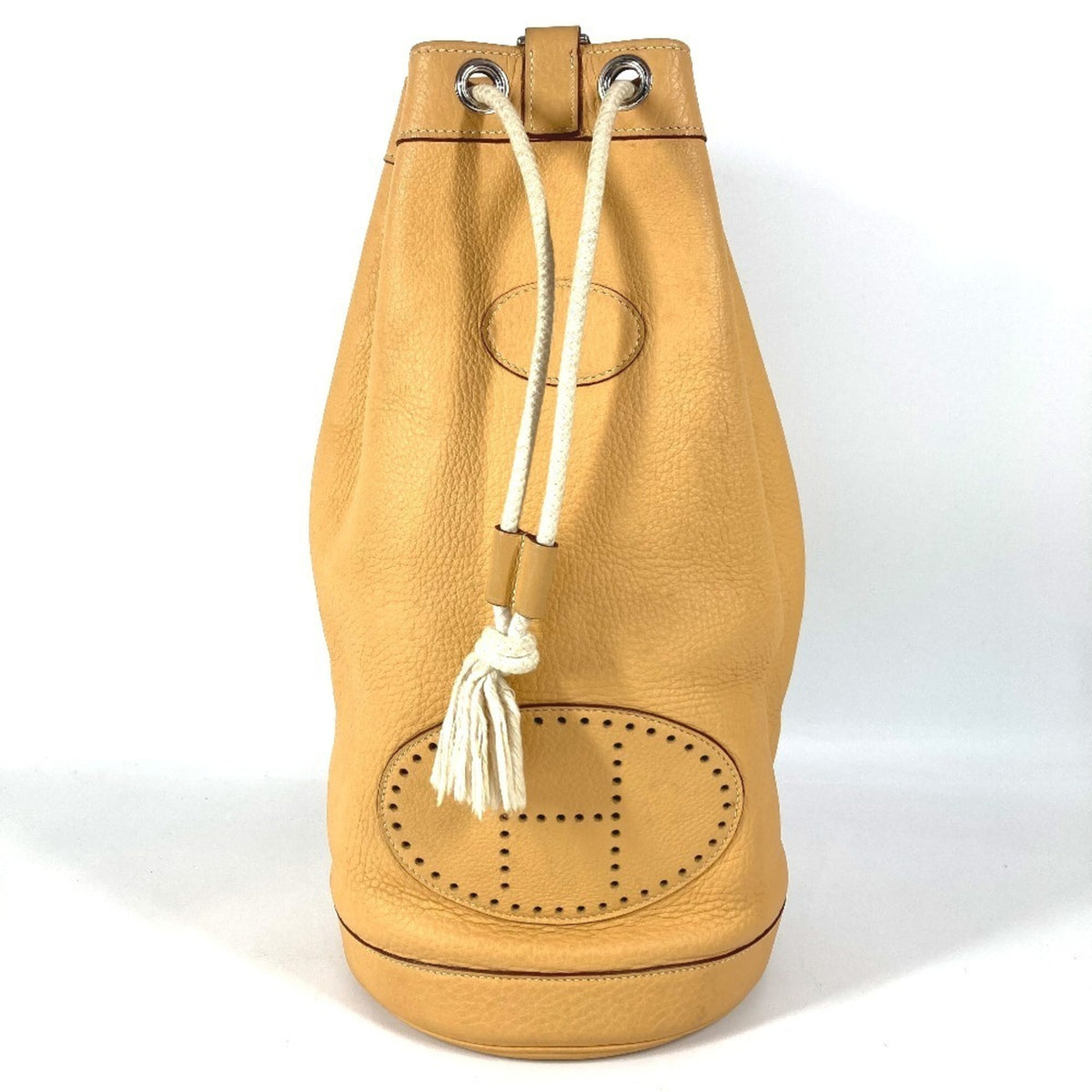 Hermes Beige Yellow Taurillon Clemence Leather Shoulder Bag (Pre-Owned)