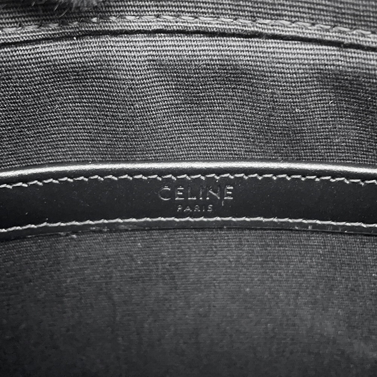 Celine Black Gray Pvc Leather Handbag Messenger Bag Shoulder Bag (Pre-Owned)