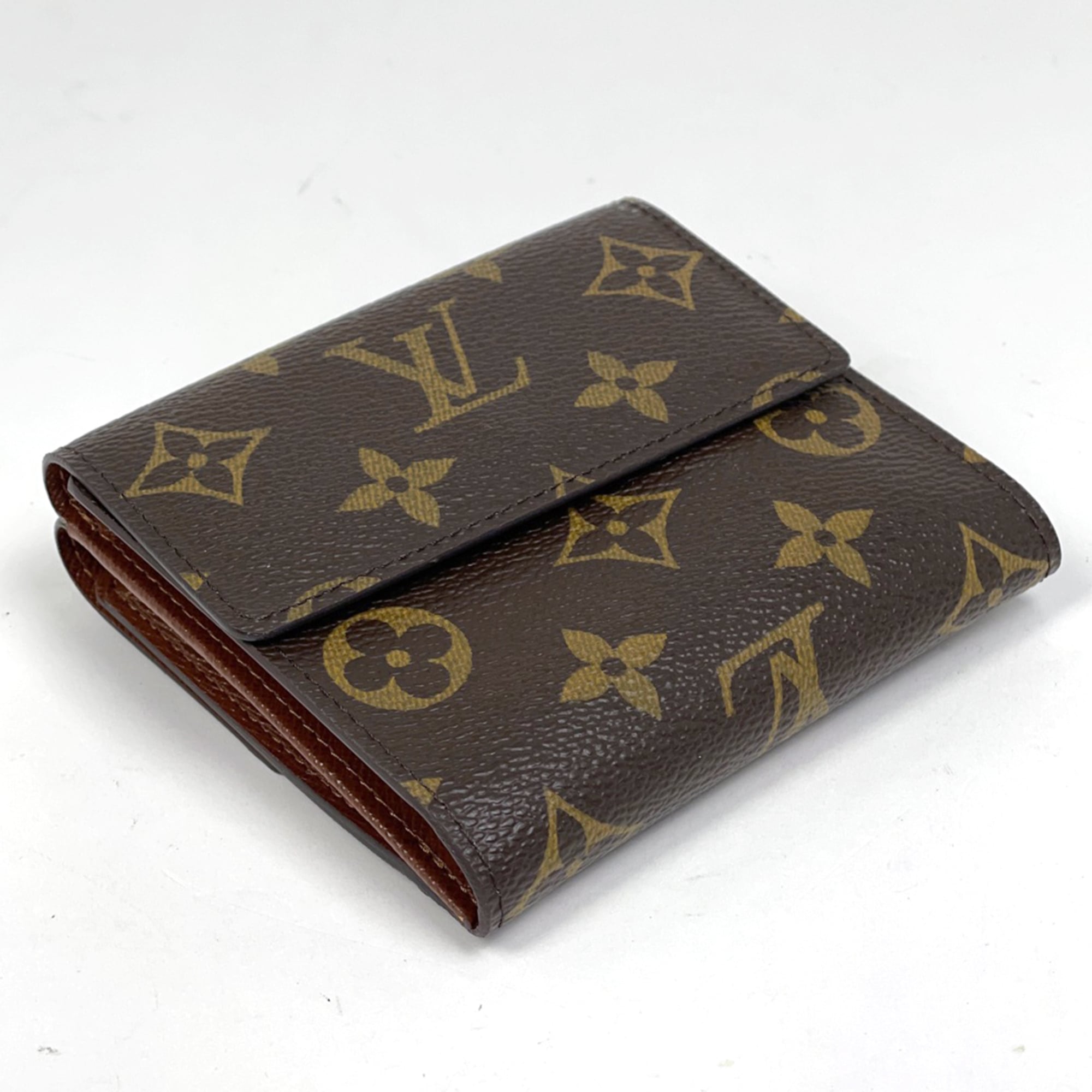 Louis Vuitton Brown Monogram Wallet (Tri-Fold) (Pre-Owned)