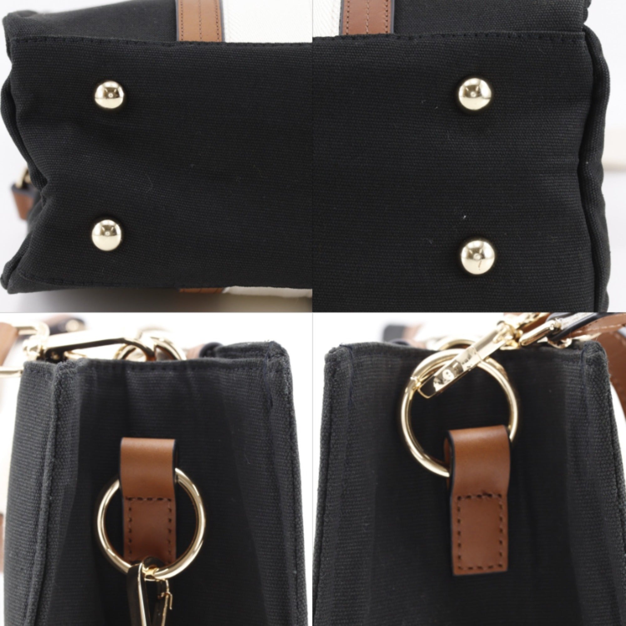 Chloé Black Canvas Tote Bag (Pre-Owned)