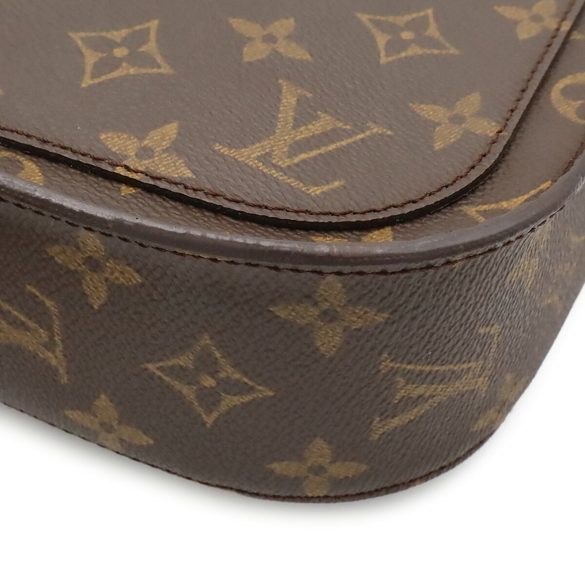 Louis Vuitton Brown White Monogram Shoulder Bag (Pre-Owned)