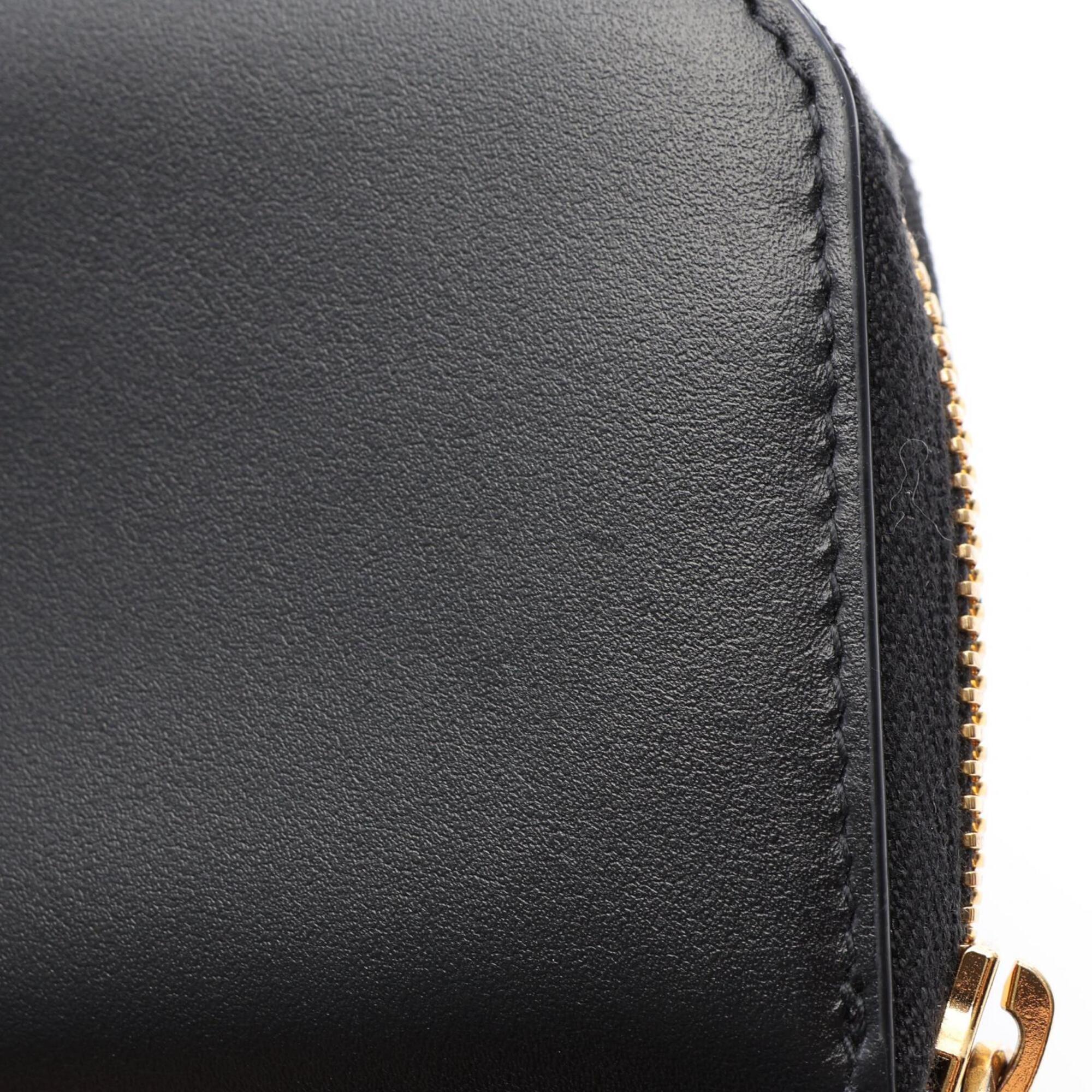 Christian Dior Black Leather Coin Purse/Coin Case (Pre-Owned)