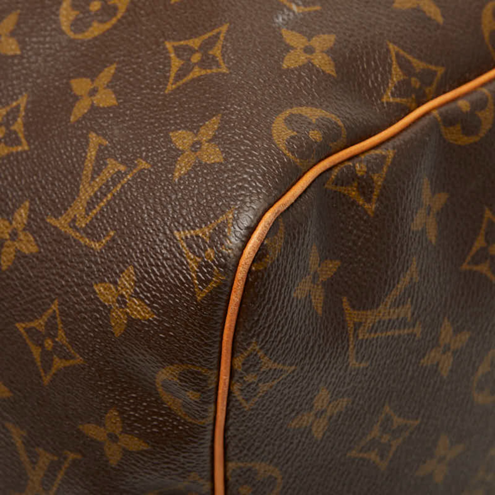 Louis Vuitton Brown Pvc Leather Boston Bag (Pre-Owned)