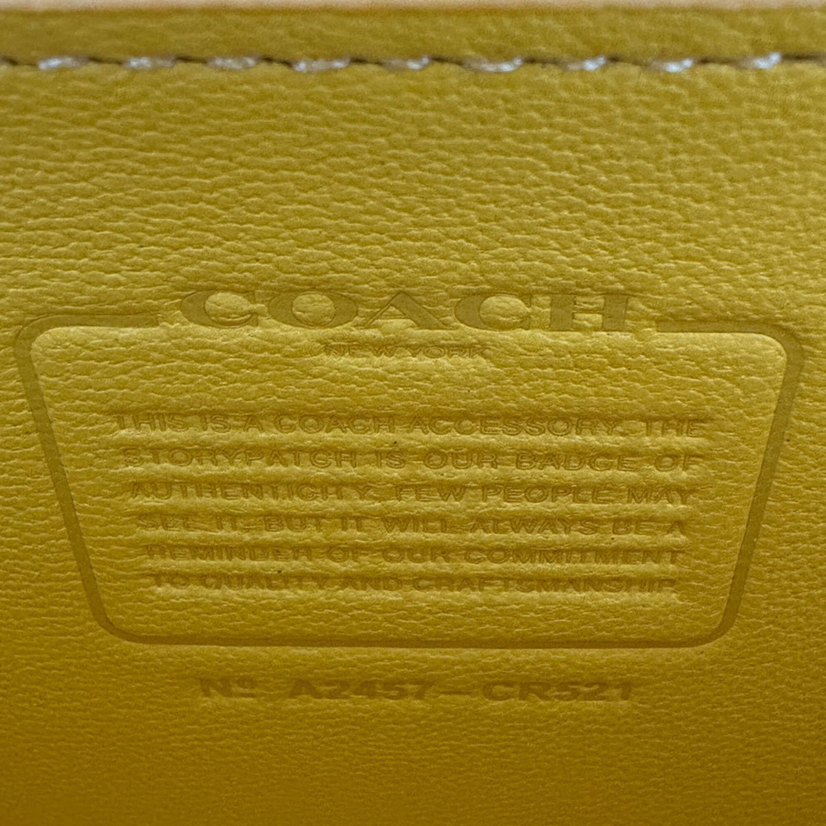 Coach Yellow Leather Shoulder Bag (Pre-Owned)