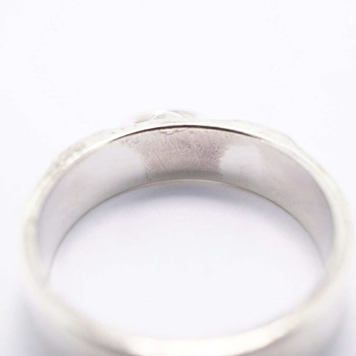 Hermes Silver 925 Band Ring (Pre-Owned)