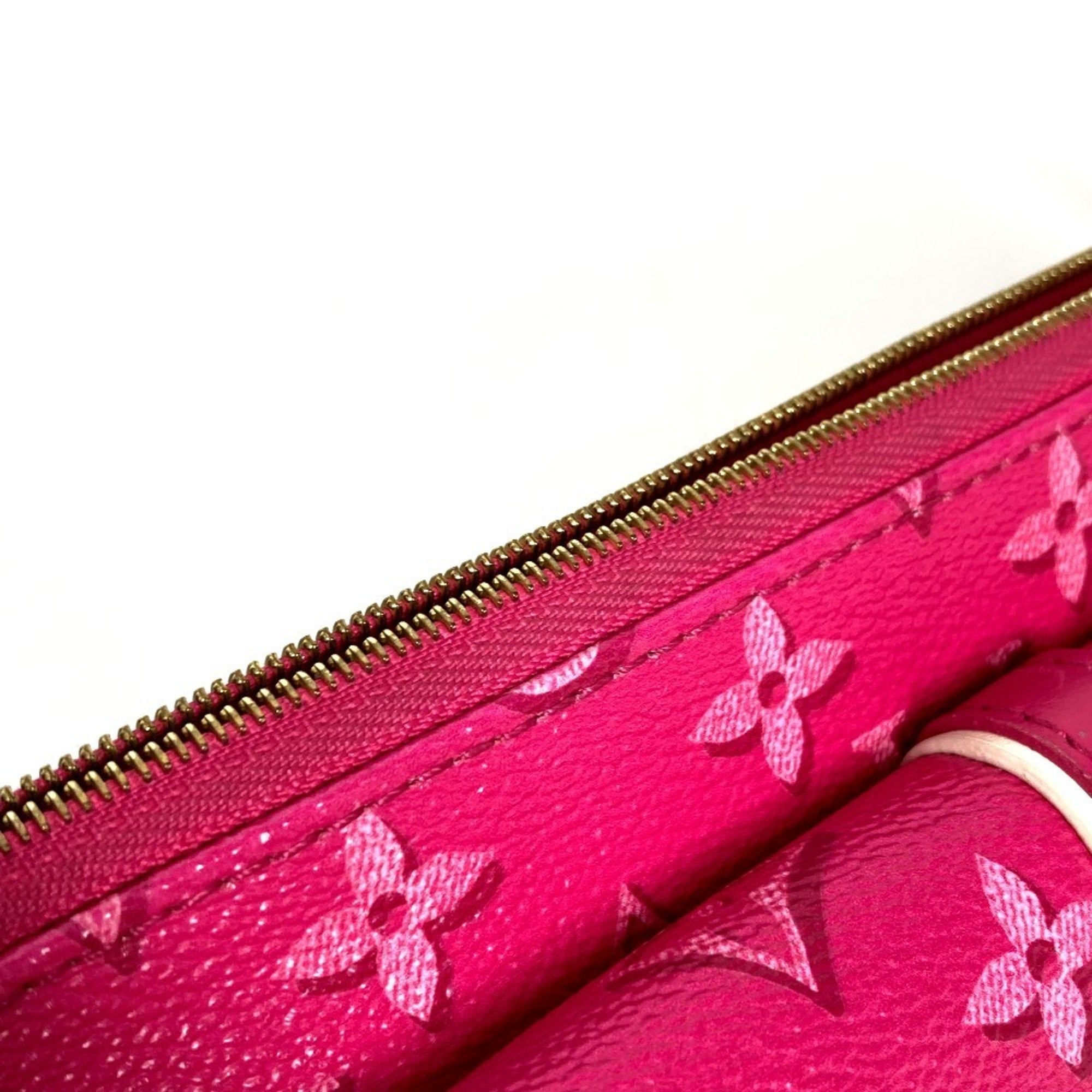 Louis Vuitton Fuchsia Pink Monogram Handbag Pochette Shoulder Bag (Pre-Owned)