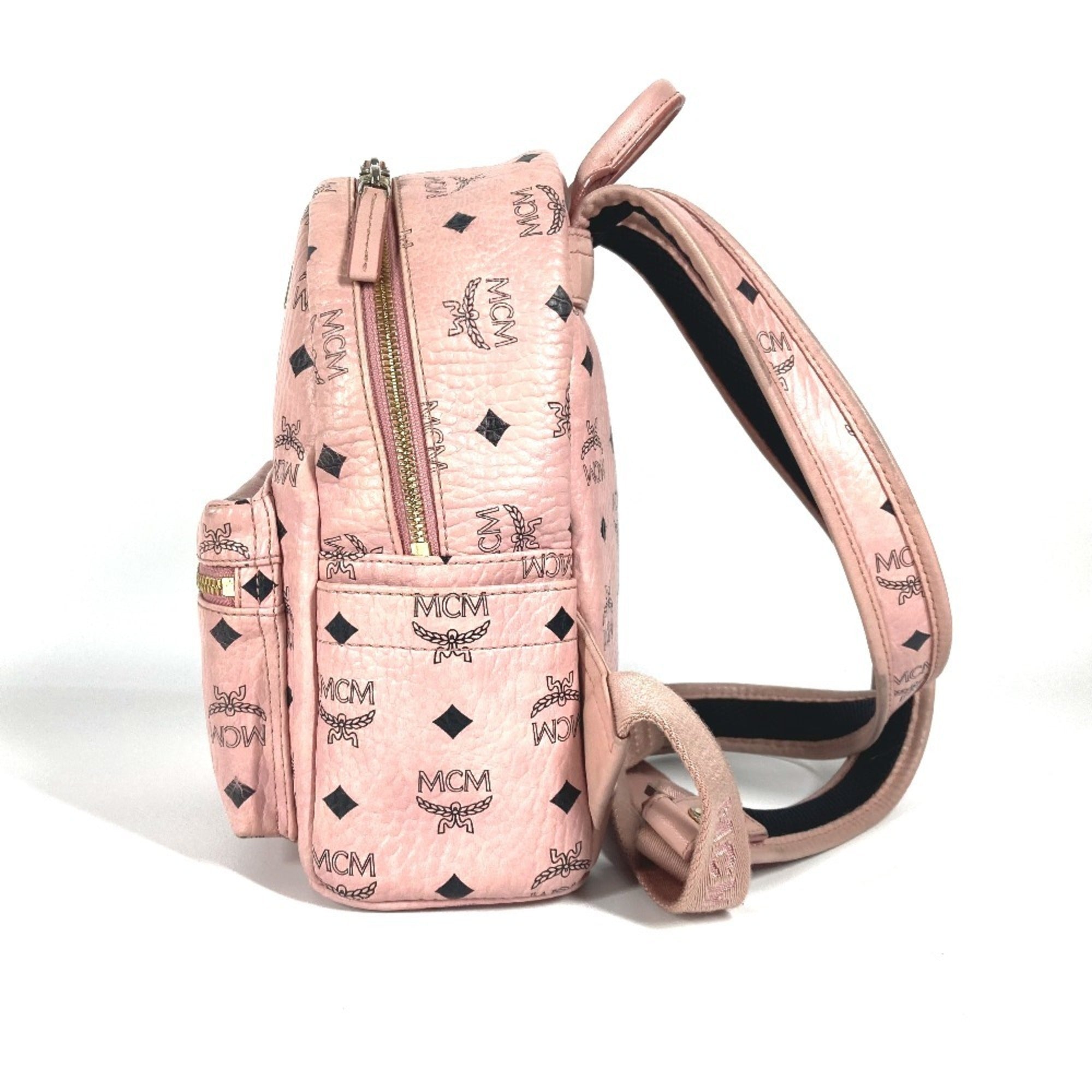 Mcm Pink Leather Backpack (Pre-Owned)