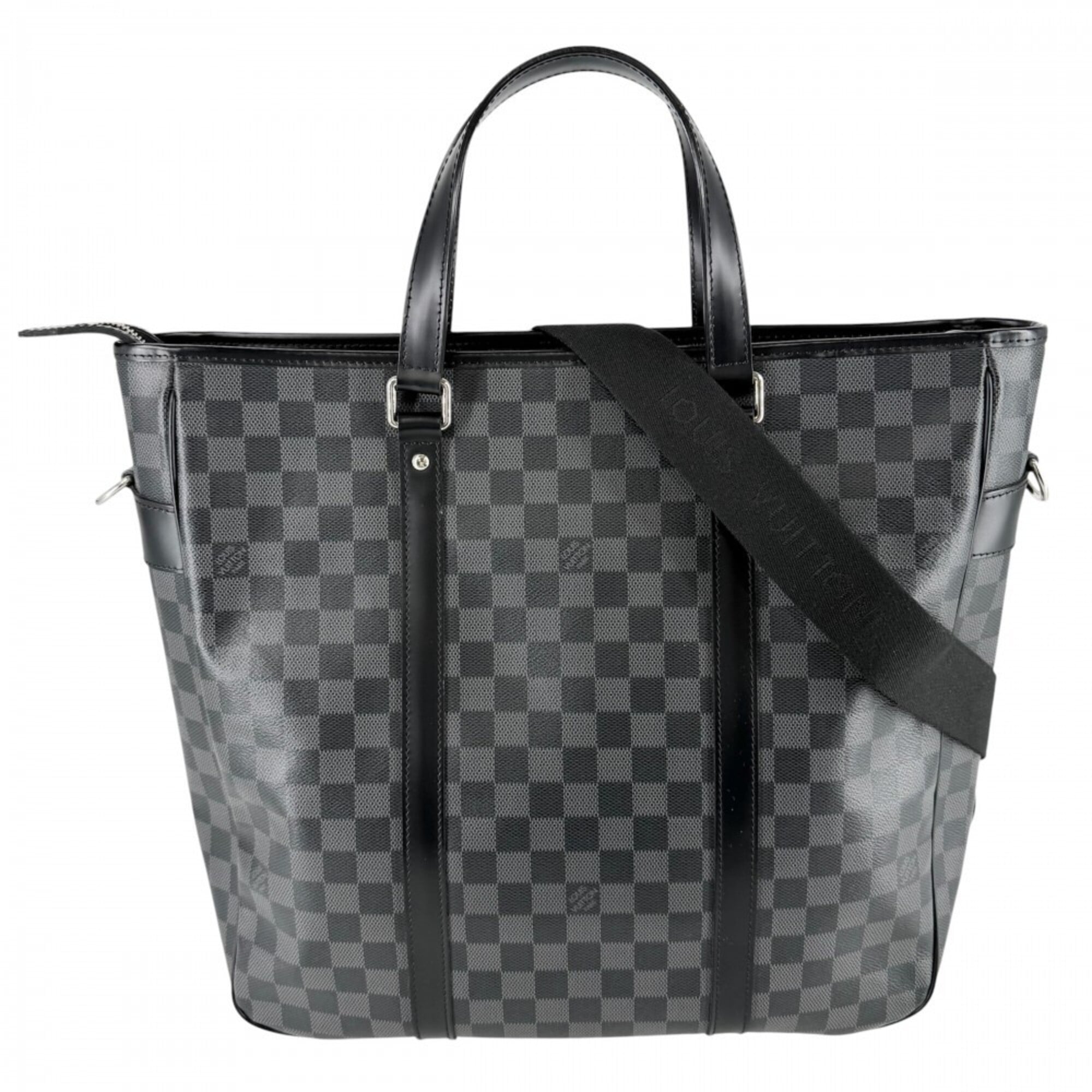 Louis Vuitton Black White Damier Graphite Briefcase Handbag Shoulder Bag (Pre-Owned)