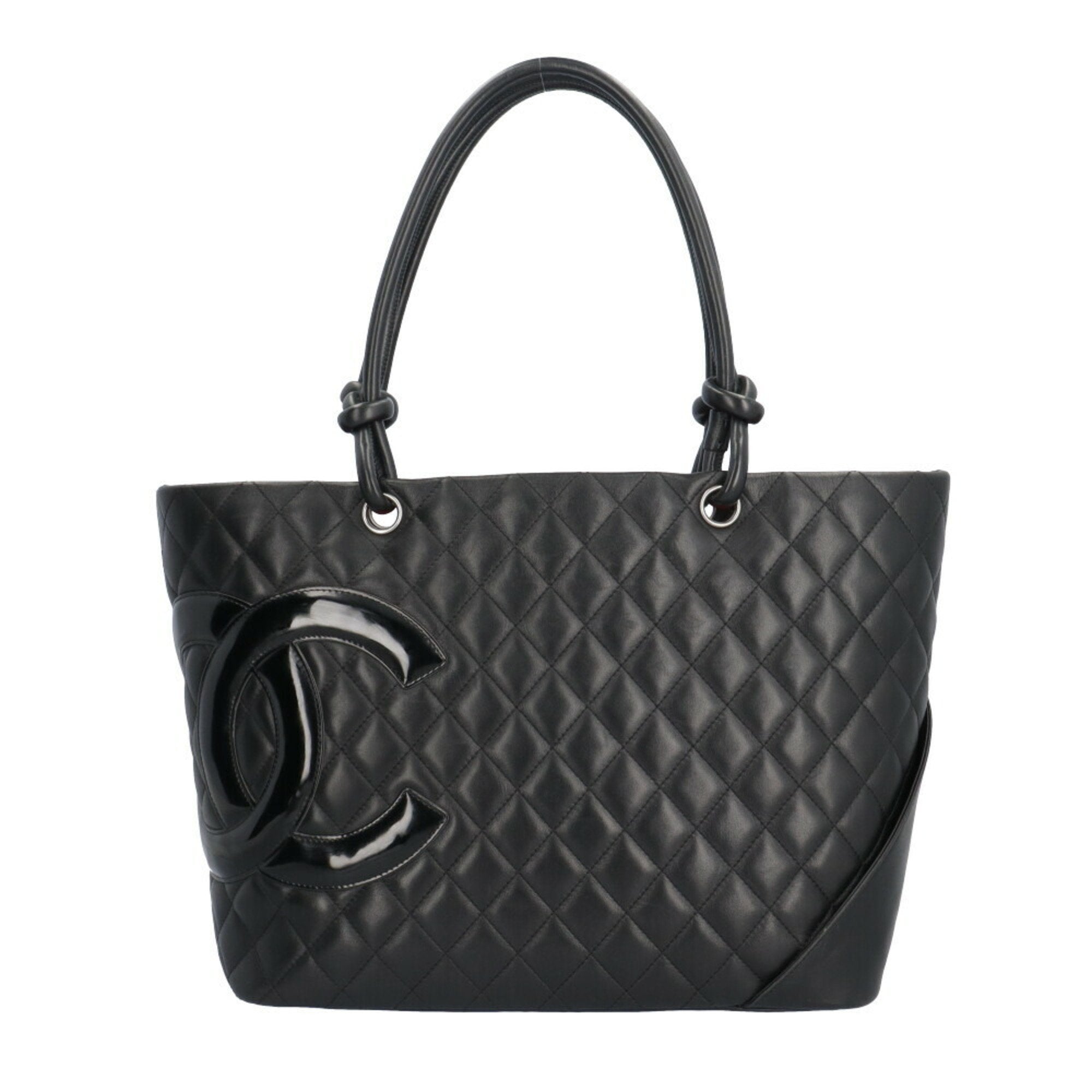 Chanel Black Pink Leather Tote Bag (Pre-Owned)