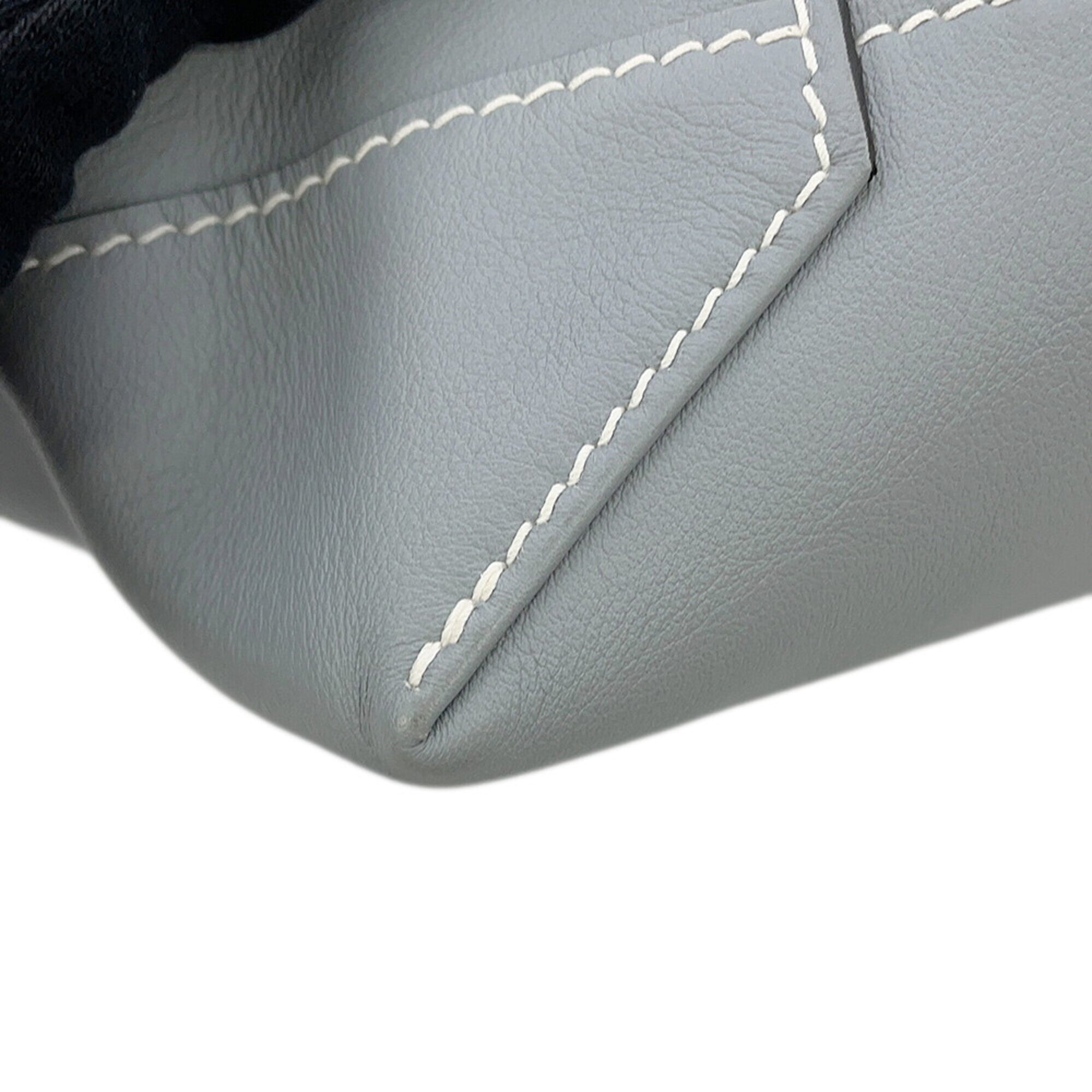 Hermes Beige Light Gray Swift Leather Tote Bag (Pre-Owned)