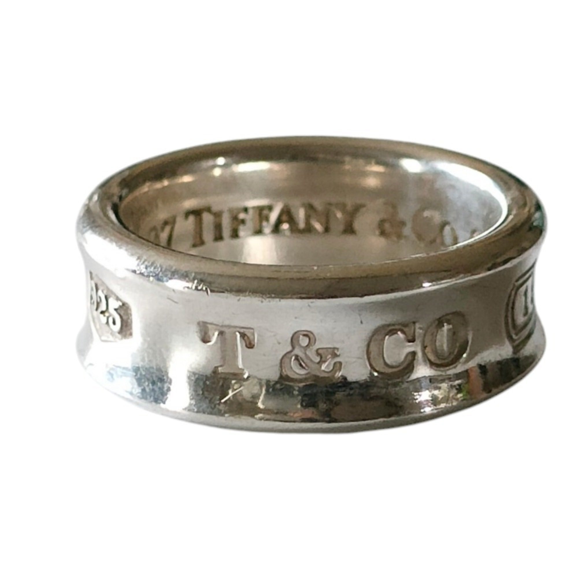 Tiffany Silver Silver 925 Band Ring (Pre-Owned)