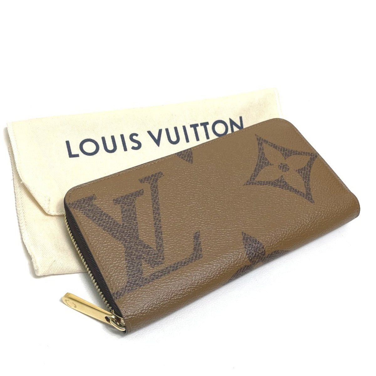 Louis Vuitton Monogram Brown Monogram Long Wallet (Bi-Fold) (Pre-Owned)