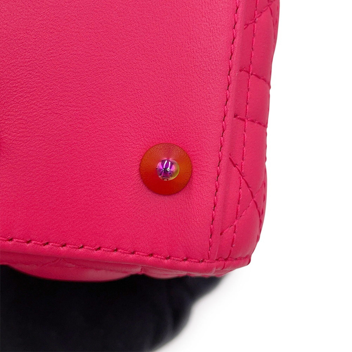 Christian Dior Lady Dior Pink Leather Handbag (Pre-Owned)